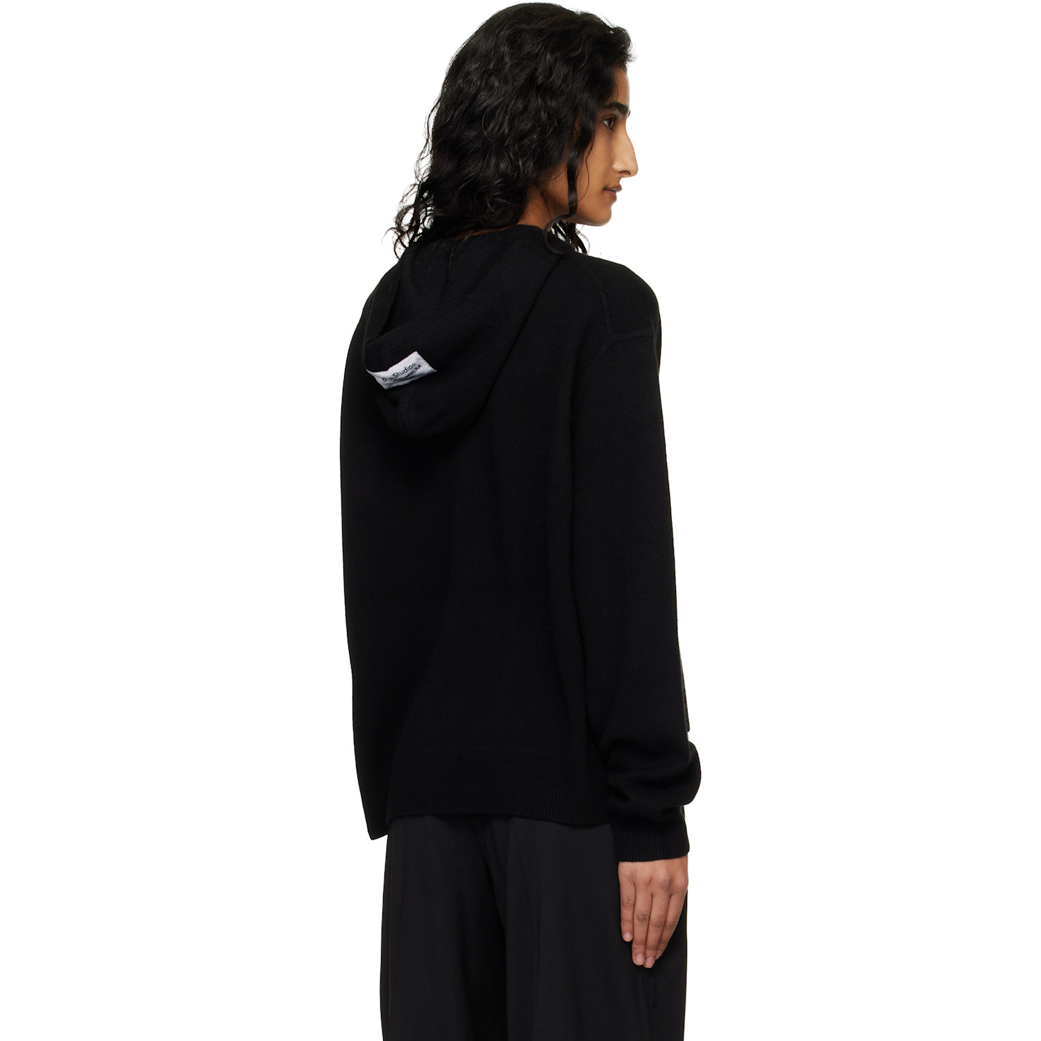  Acne Studios Black Cashmere Hoodie 