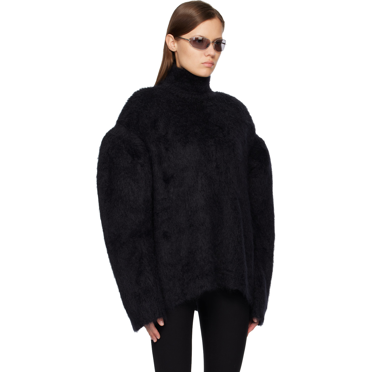  Acne Studios Black Padded Wool Sweater 