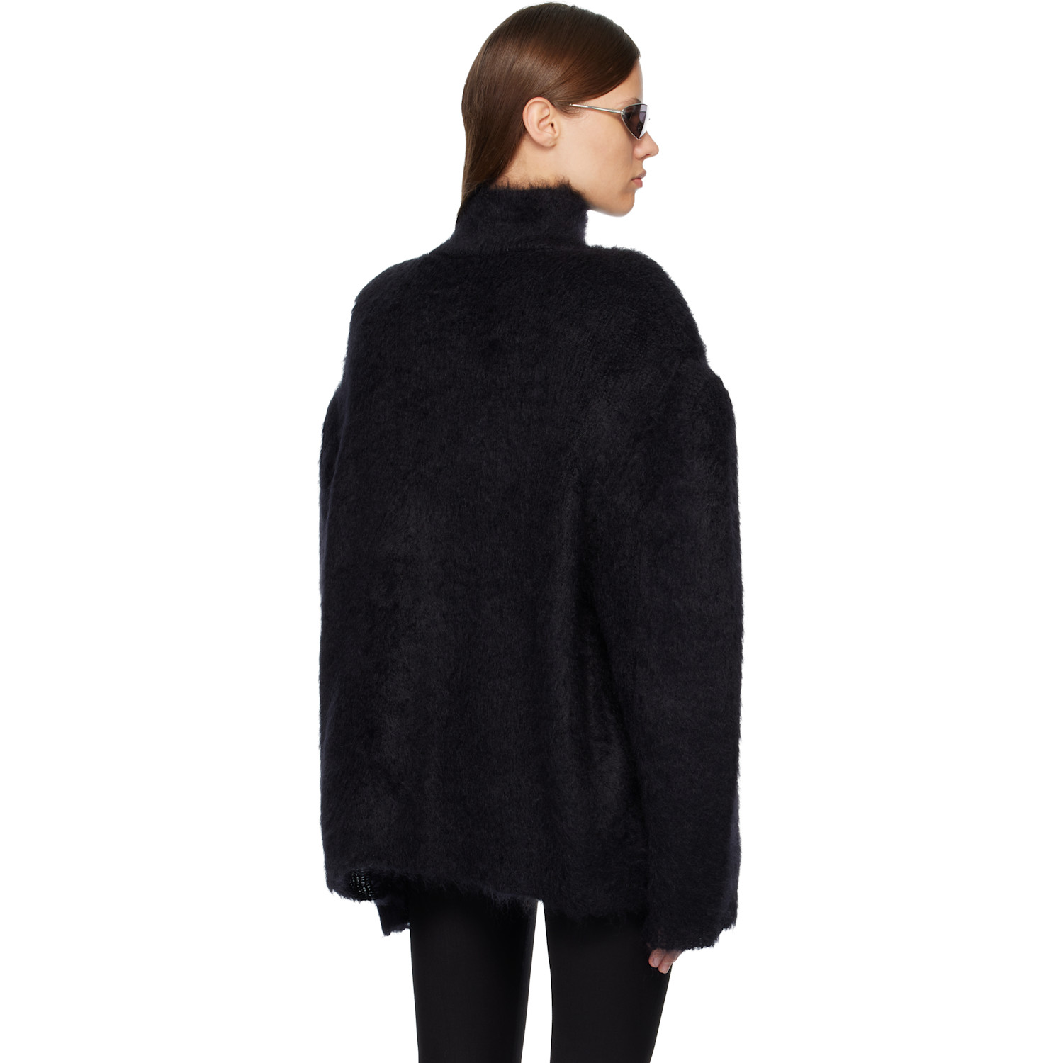  Acne Studios Black Padded Wool Sweater 