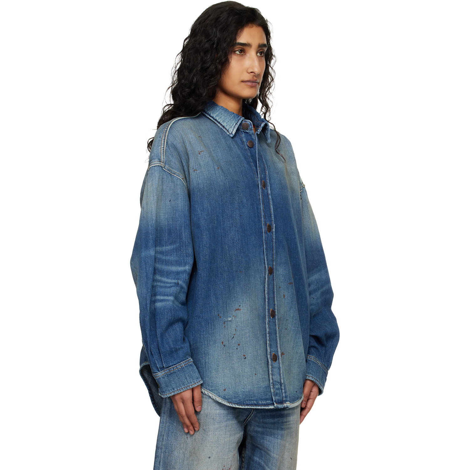  Acne Studios Blue Button-up Denim Shirt 