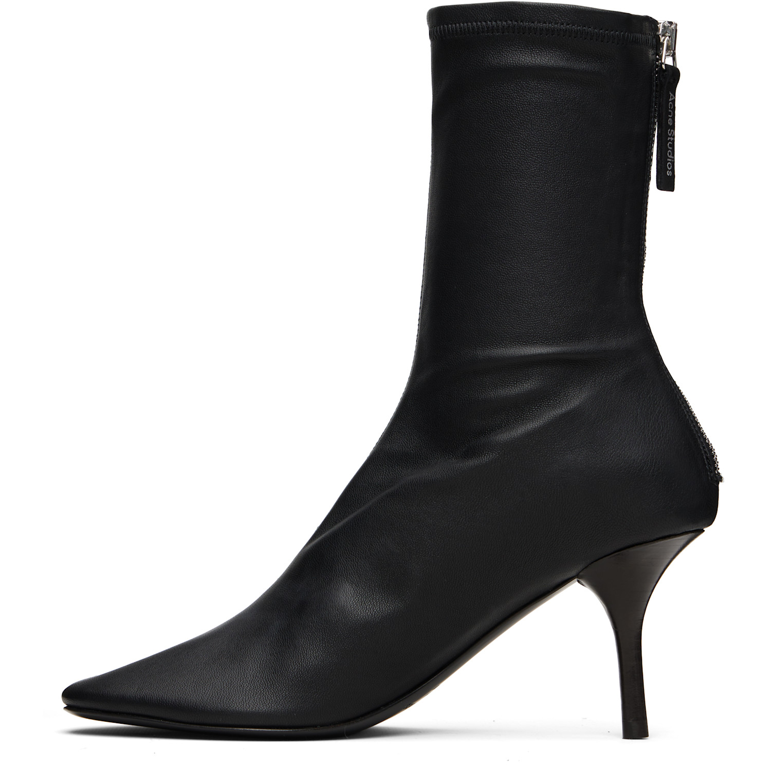  Acne Studios Black Leather Ankle Boots 