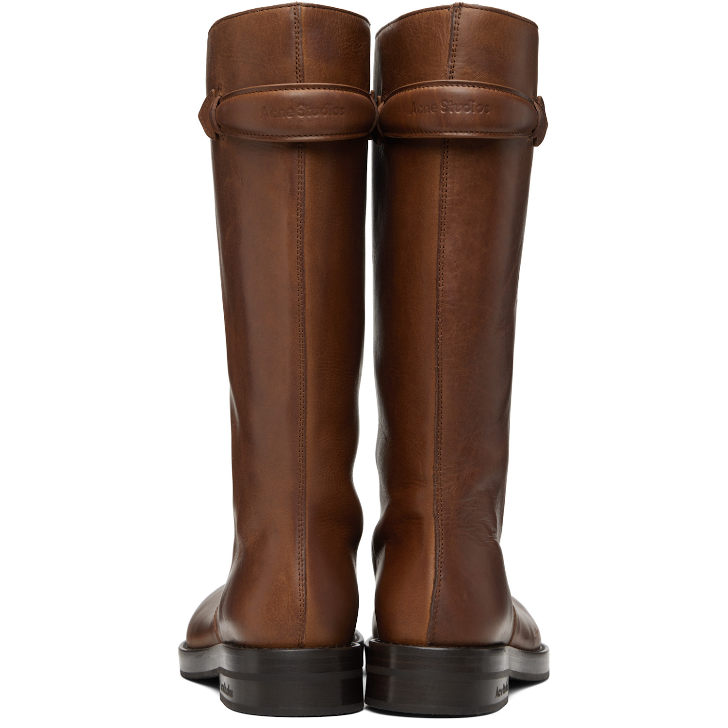  Acne Studios Brown Leather Boots 