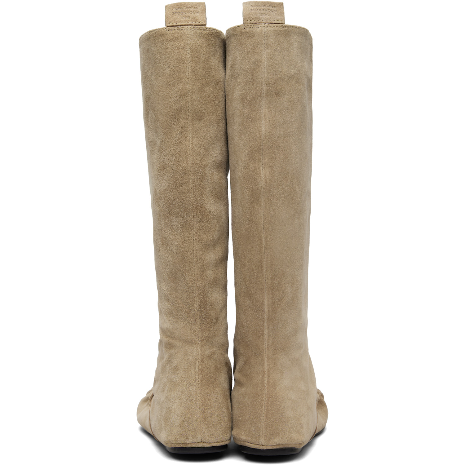  Acne Studios Beige Slouch Saddle Tall Boots 