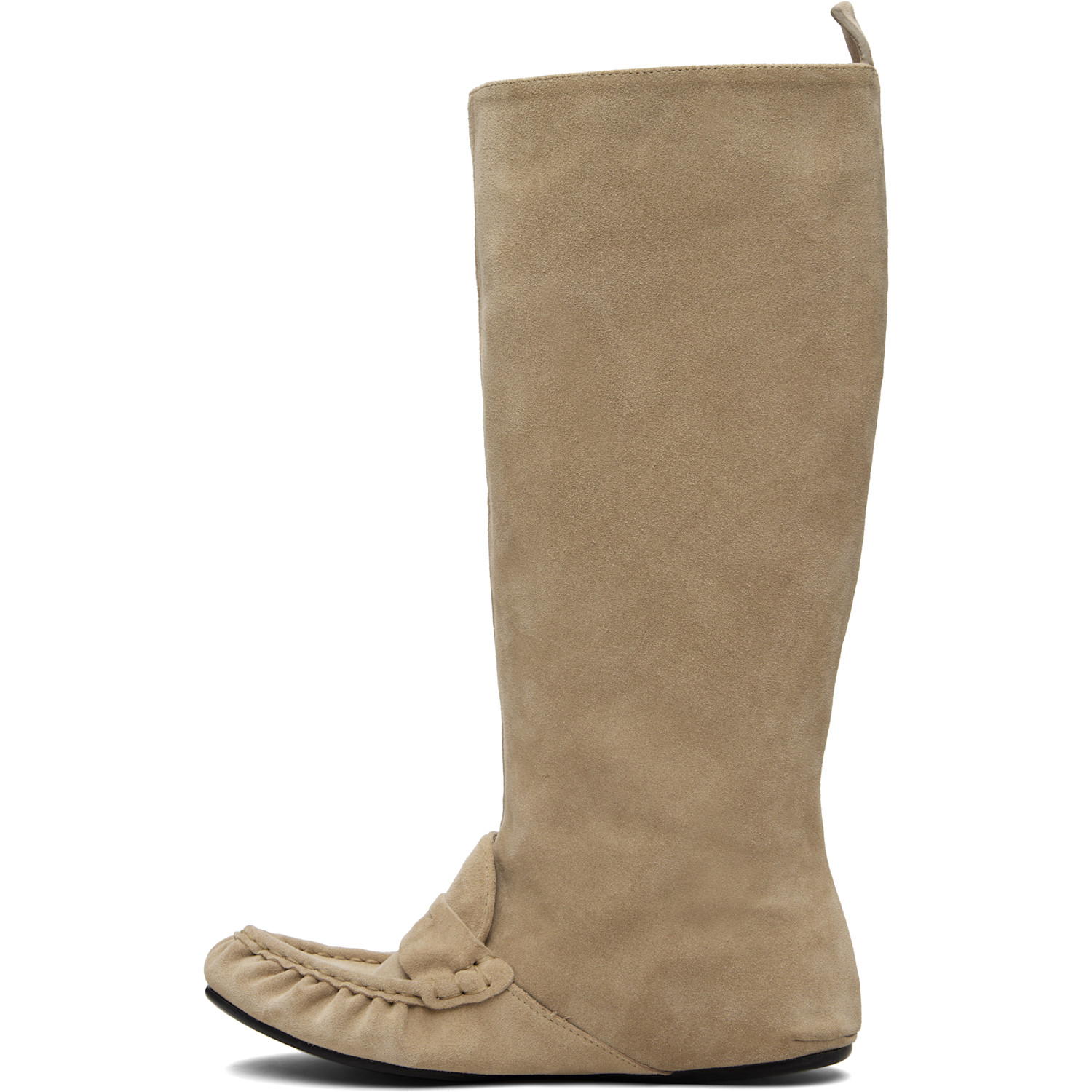  Acne Studios Beige Slouch Saddle Tall Boots 