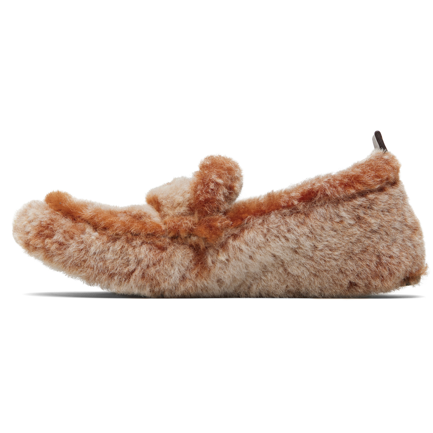  Acne Studios Orange Shearling Loafers 