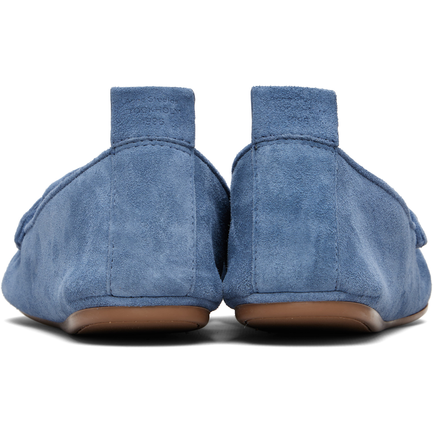  Acne Studios Blue Suede Loafers 