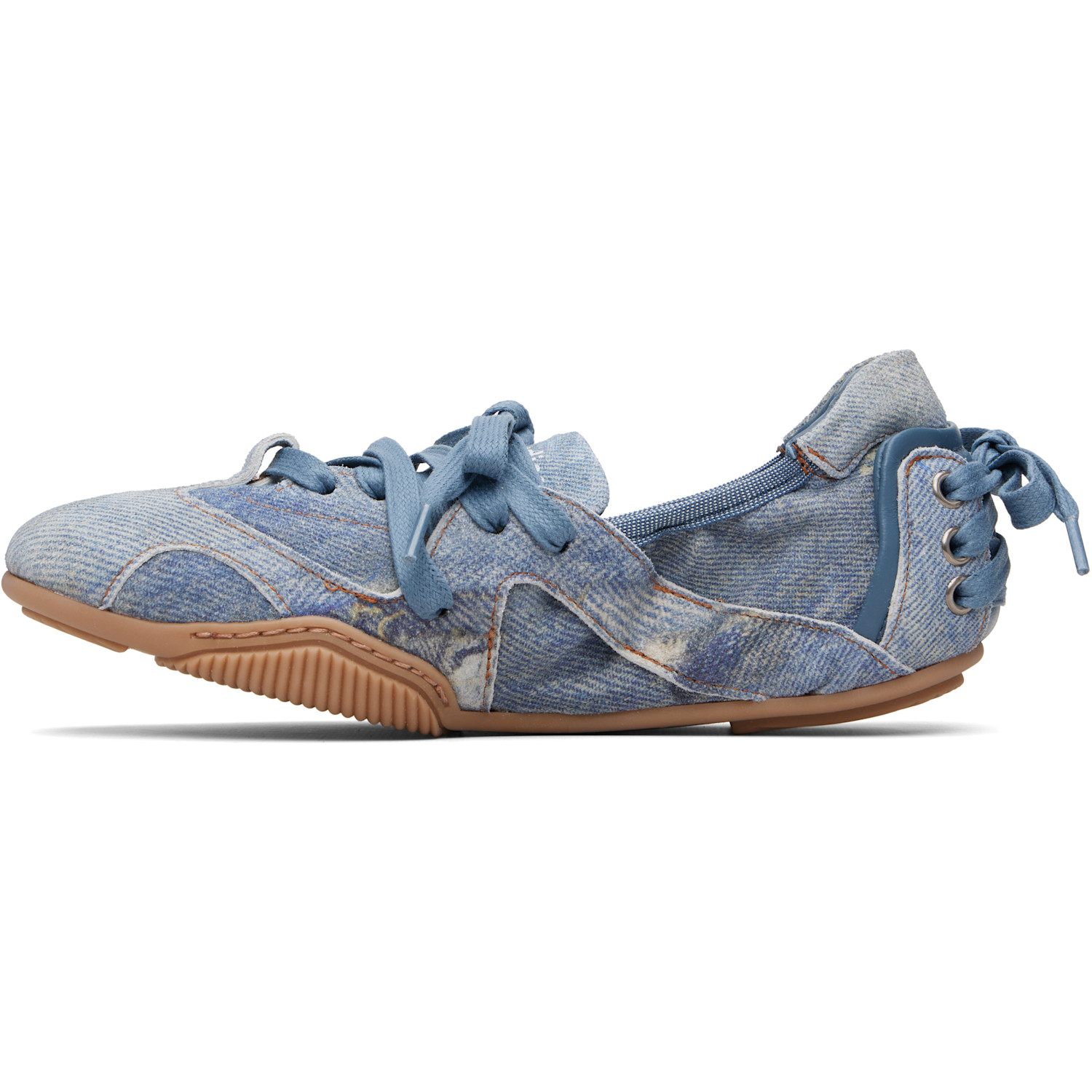  Acne Studios Blue Lace-up Leather Sneakers 