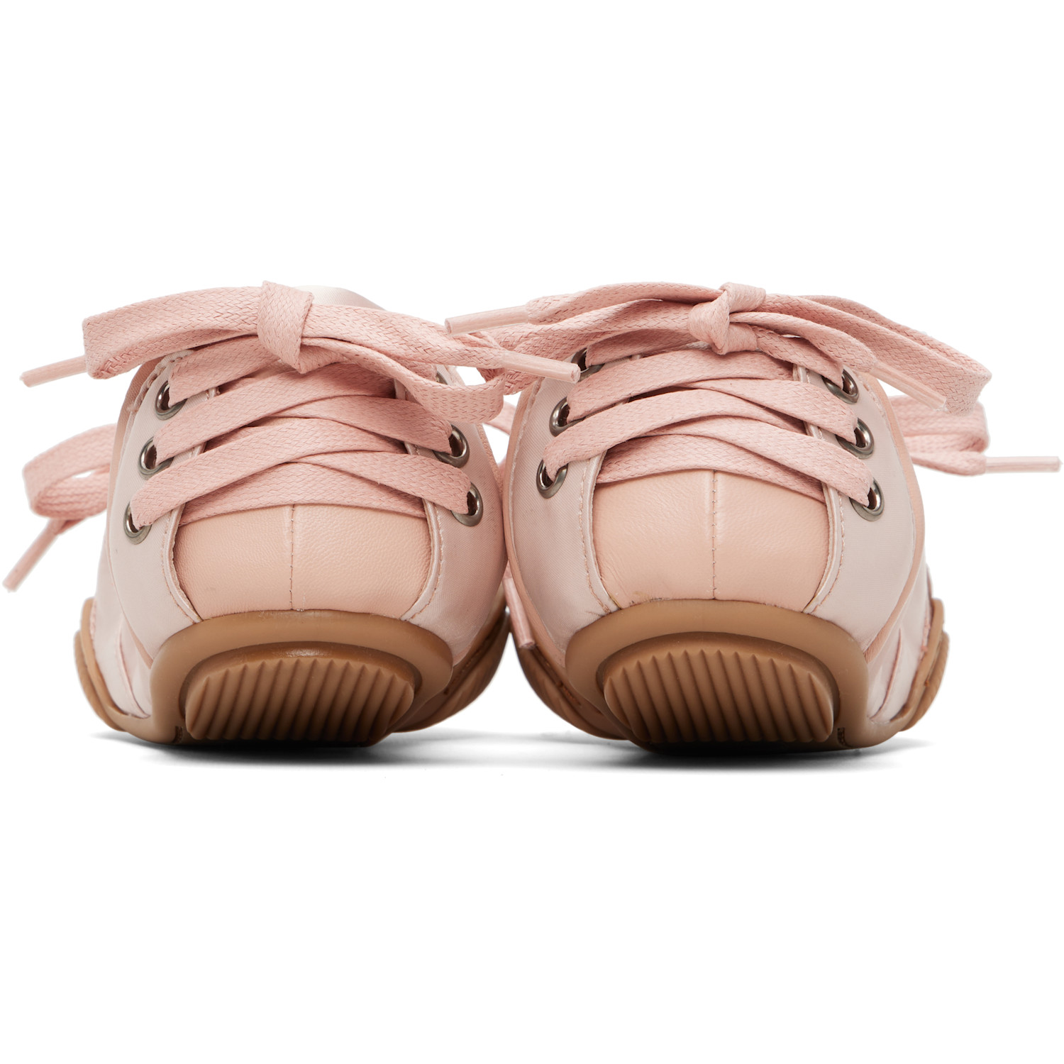  Acne Studios Pink Lace-up Satin Sneakers 
