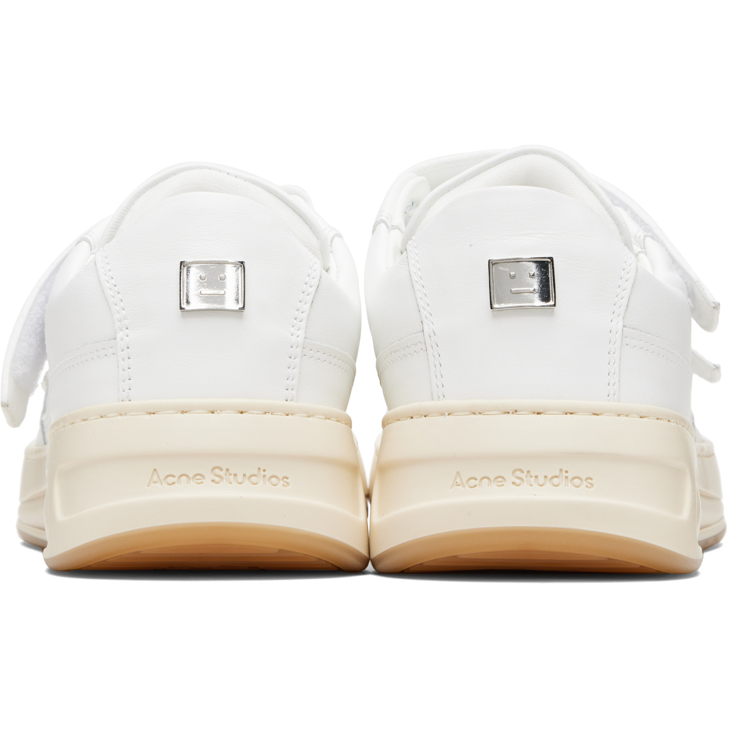  Acne Studios White Velcro Strap Sneakers 