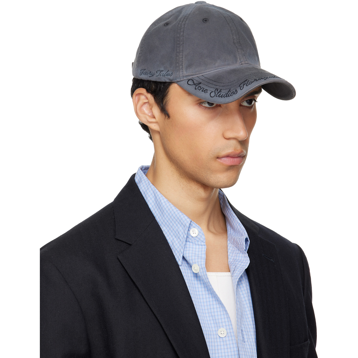  Acne Studios Gray Logo Cap 