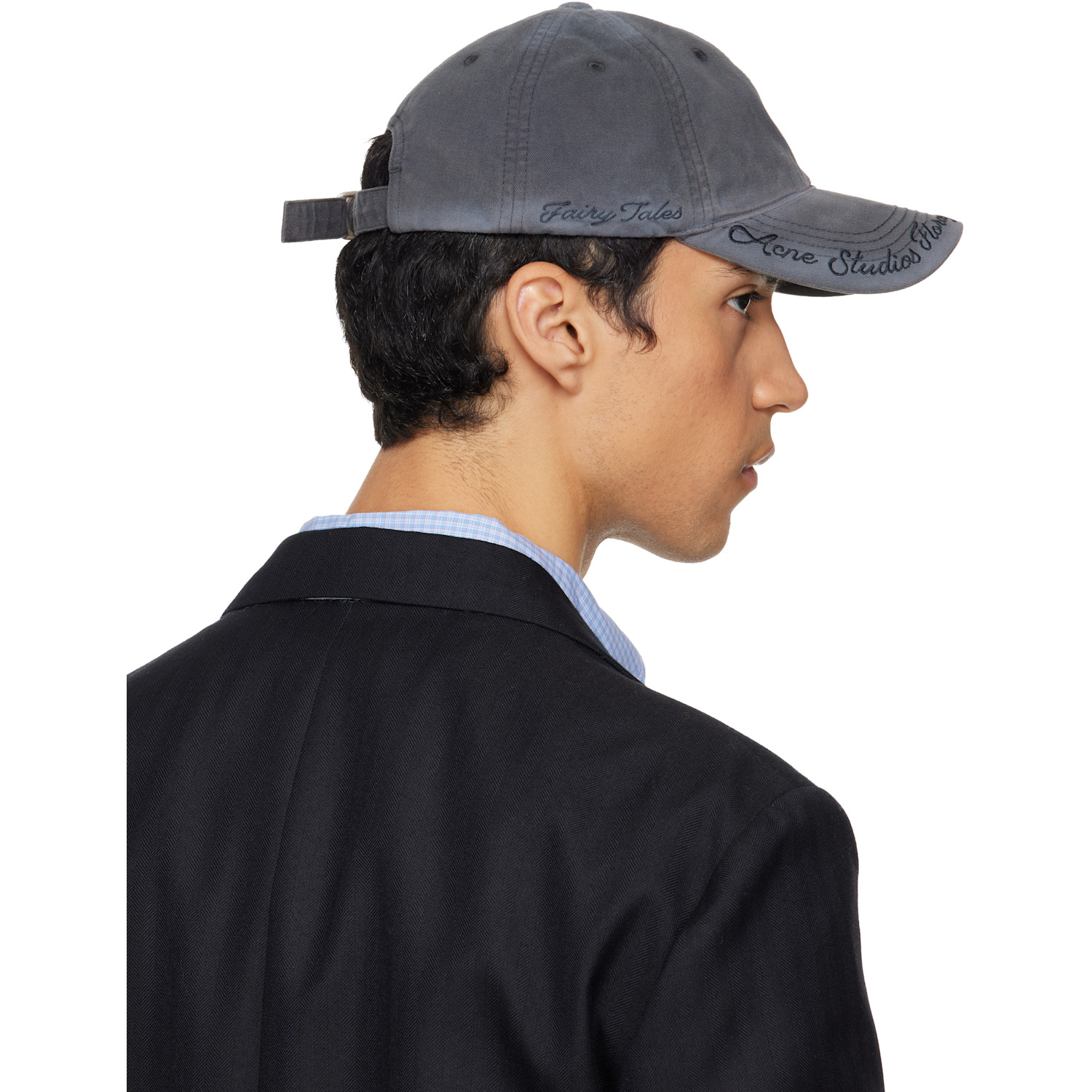  Acne Studios Gray Logo Cap 