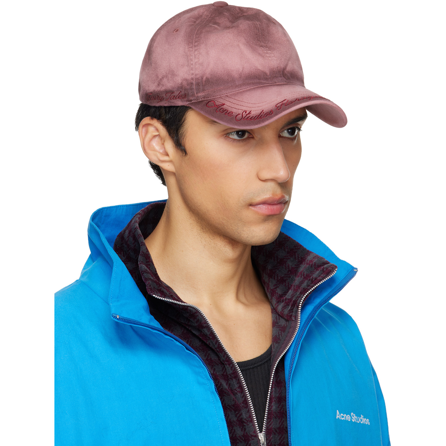  Acne Studios Pink Logo Cap 