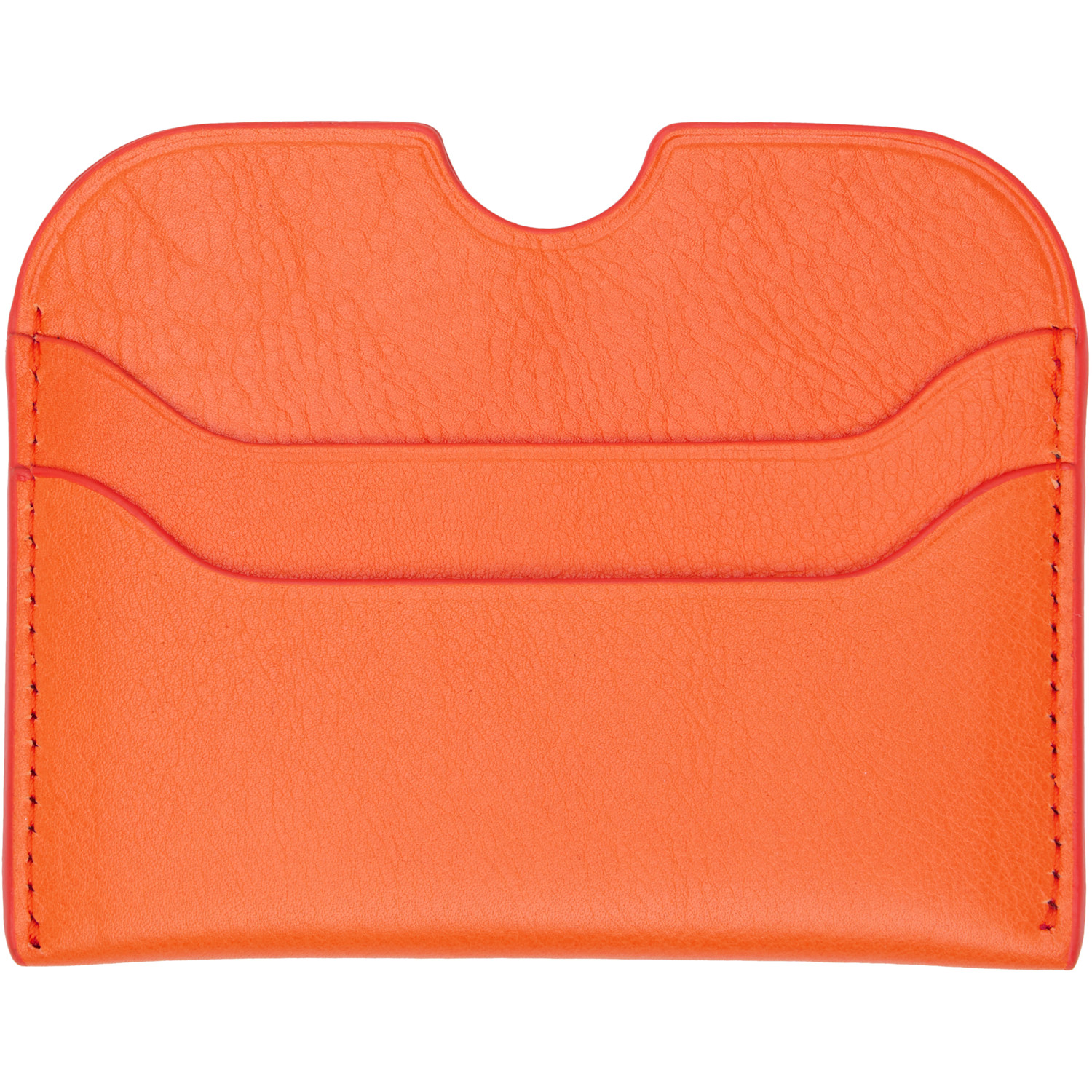  Acne Studios Orange Logo Stamp Card Holder 