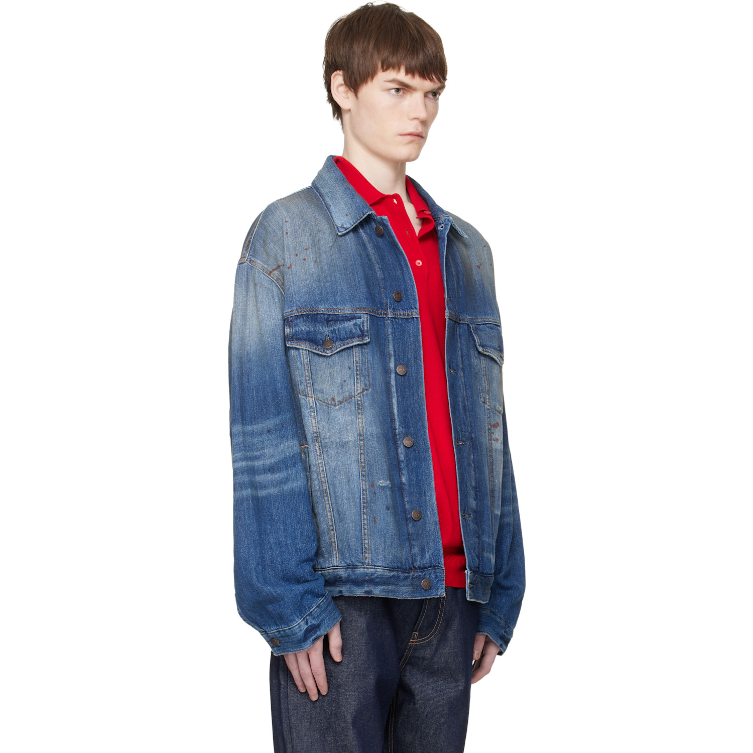  Acne Studios Blue Robert Trafalgar Denim Jacket 