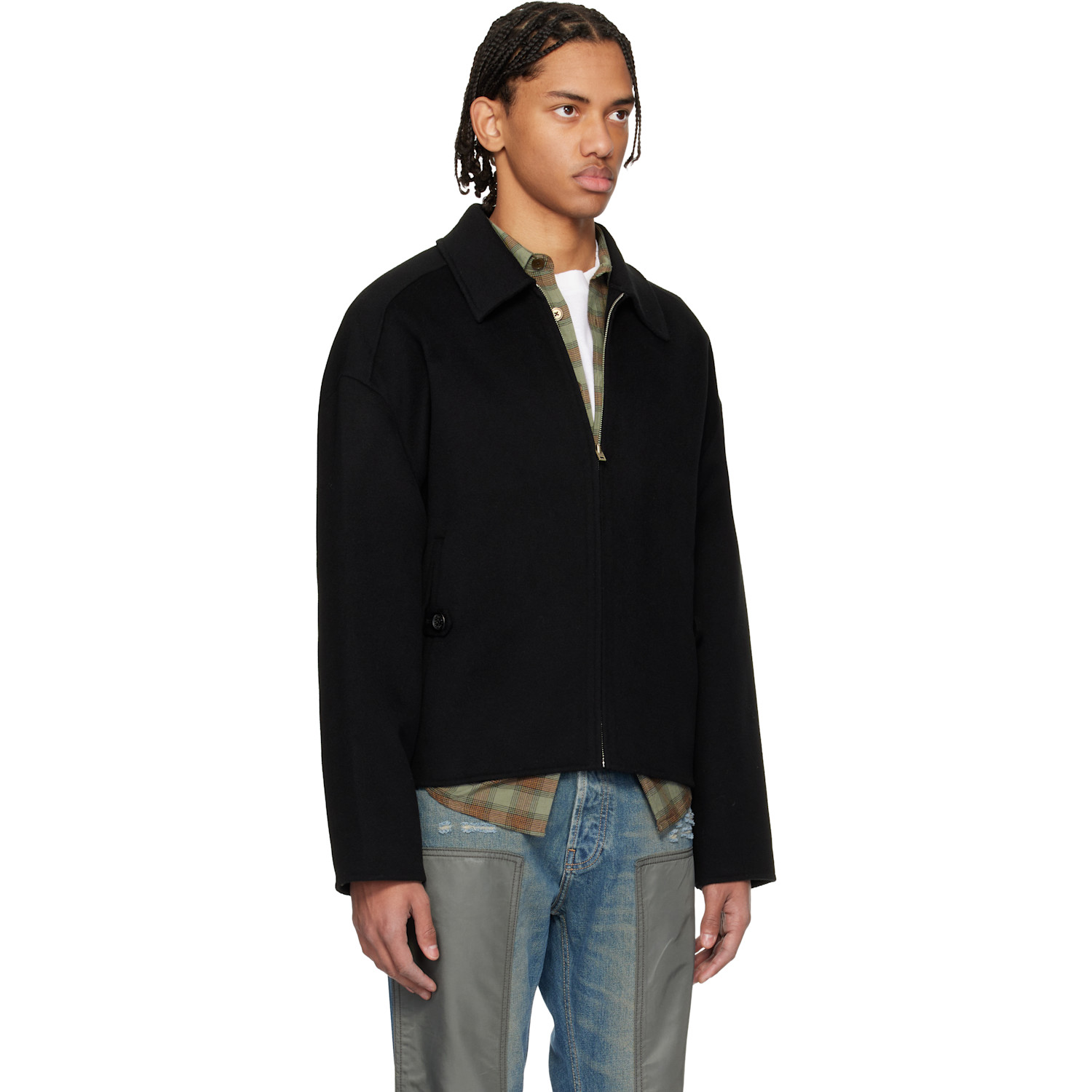  Acne Studios Black Cashmere Jacket 