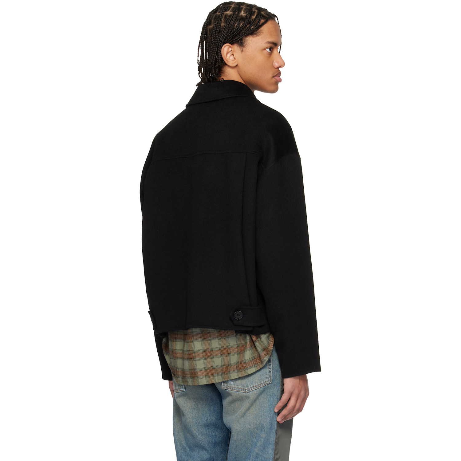  Acne Studios Black Cashmere Jacket 