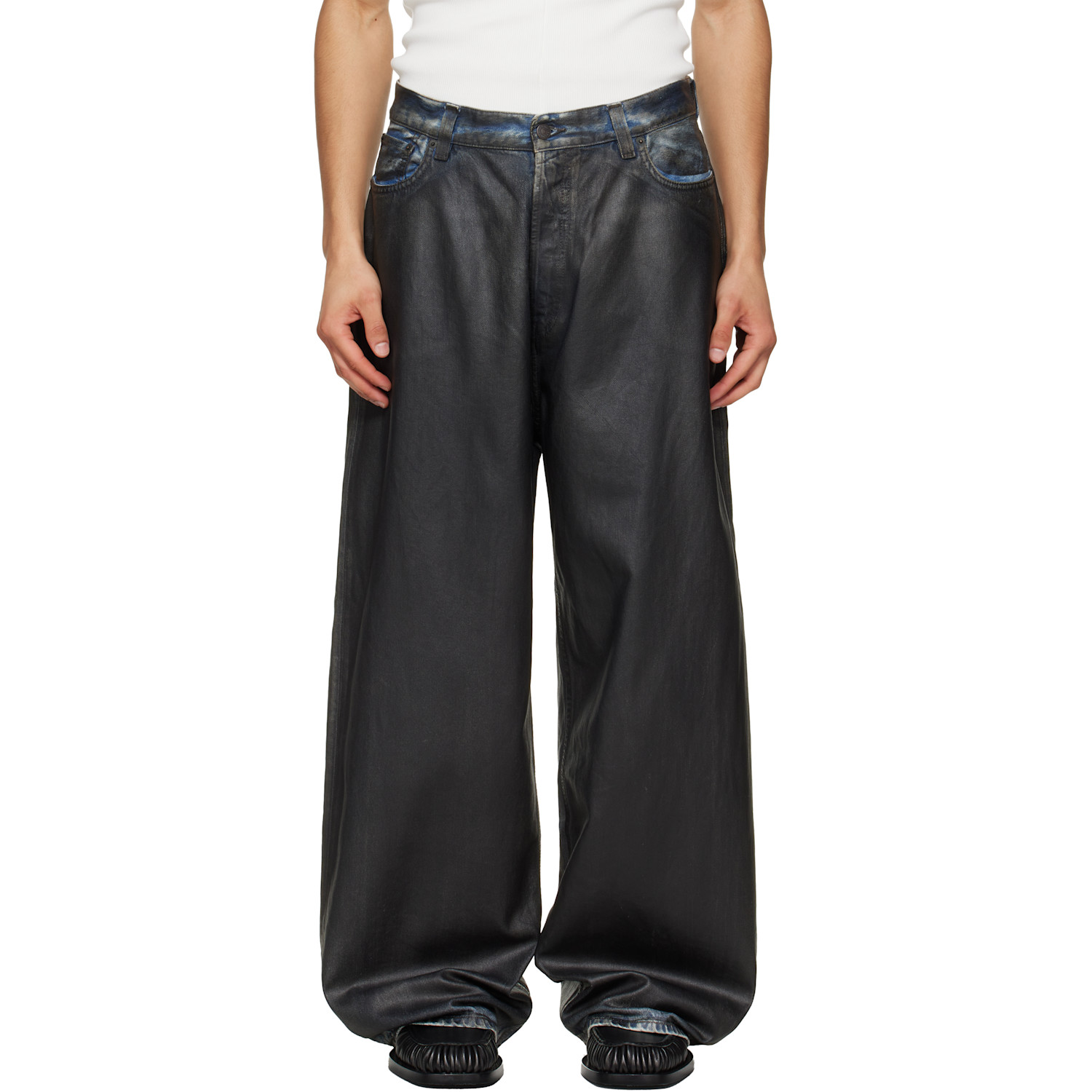 Acne Studios Black Loose Fit 2023 Jeans