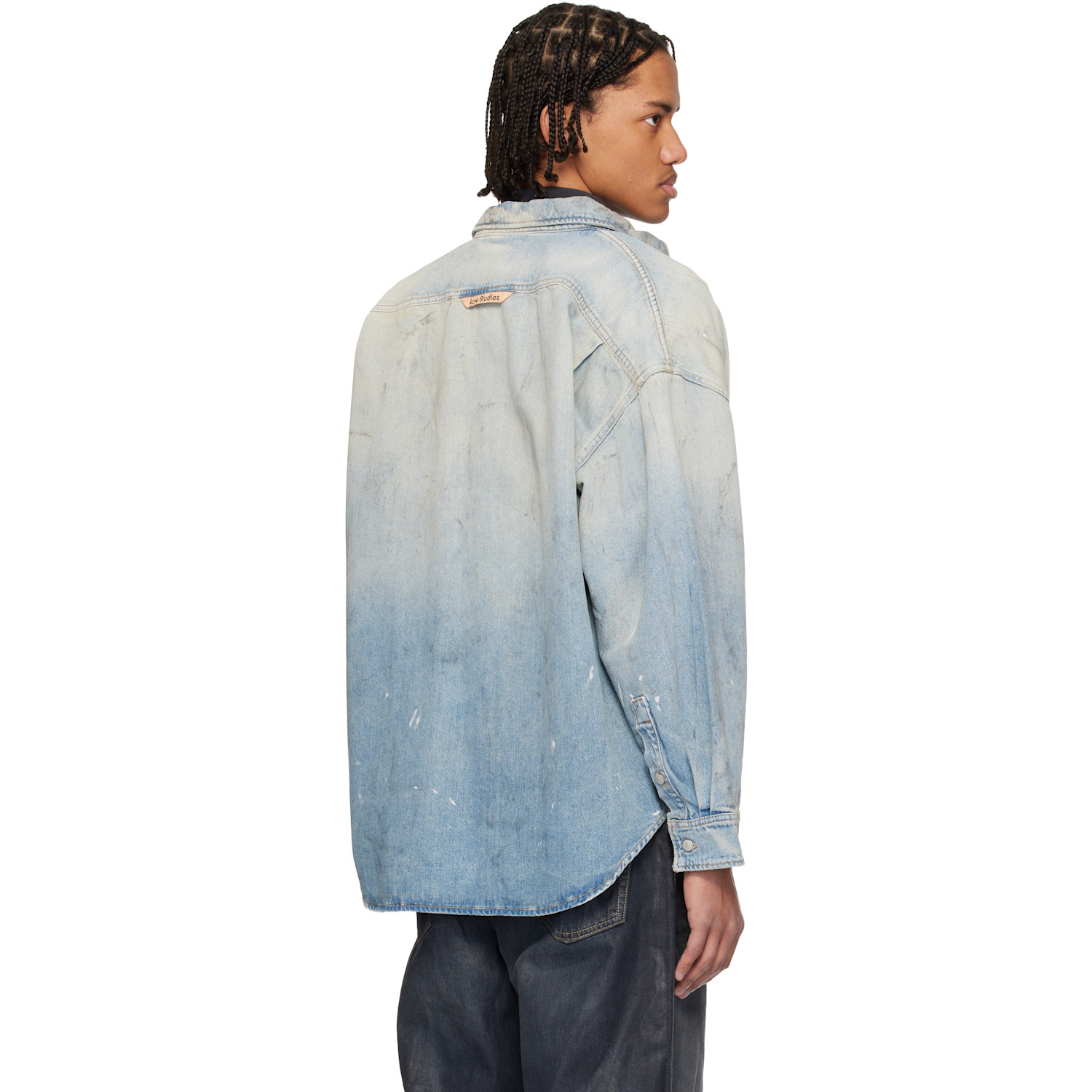  Acne Studios Blue Faded Denim Shirt 