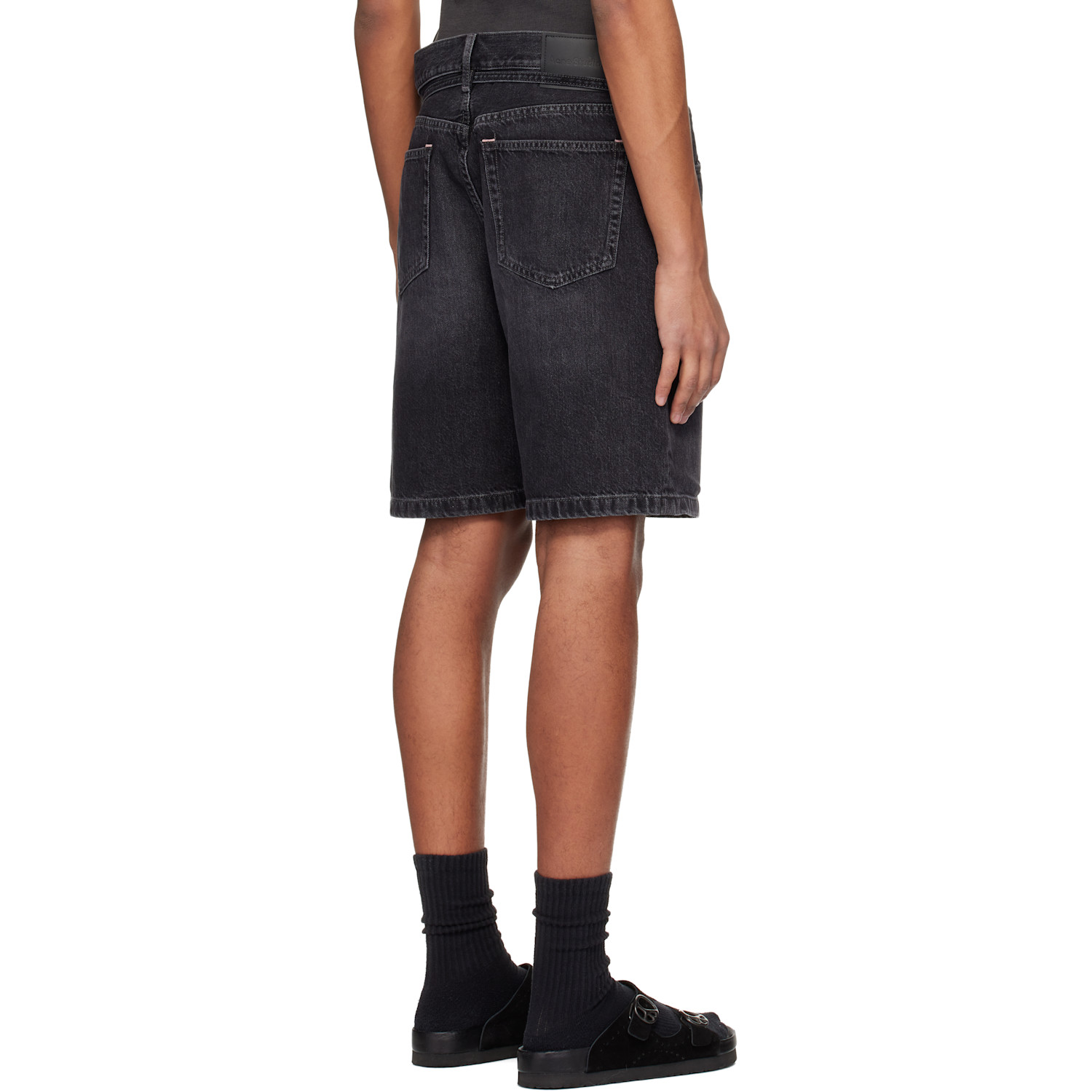  Acne Studios Black Loose Fit Denim Shorts 