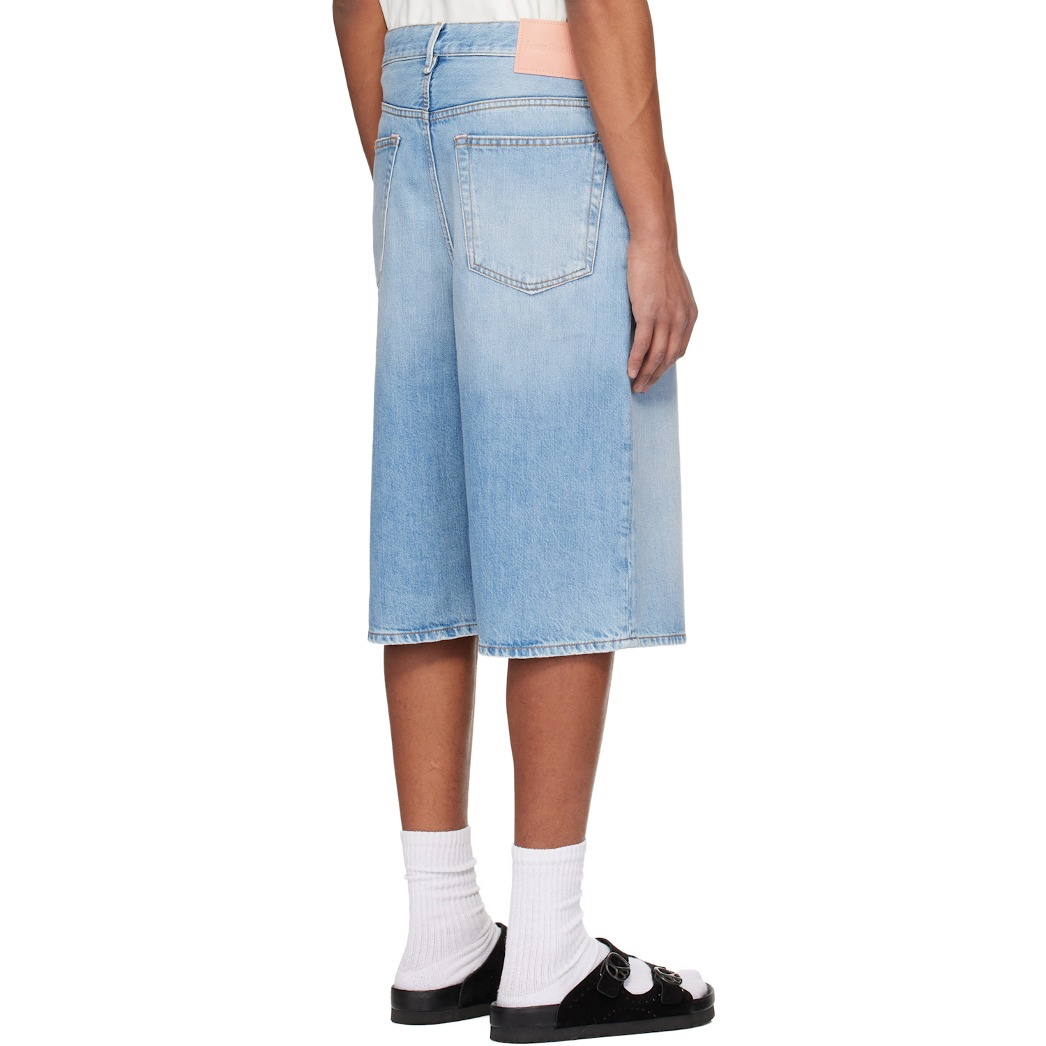  Acne Studios Blue Loose Fit Denim Shorts 