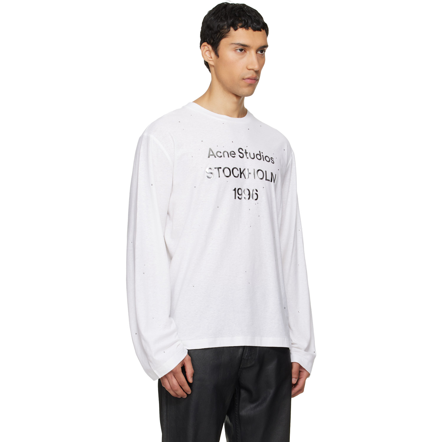  Acne Studios White Logo T-shirt 