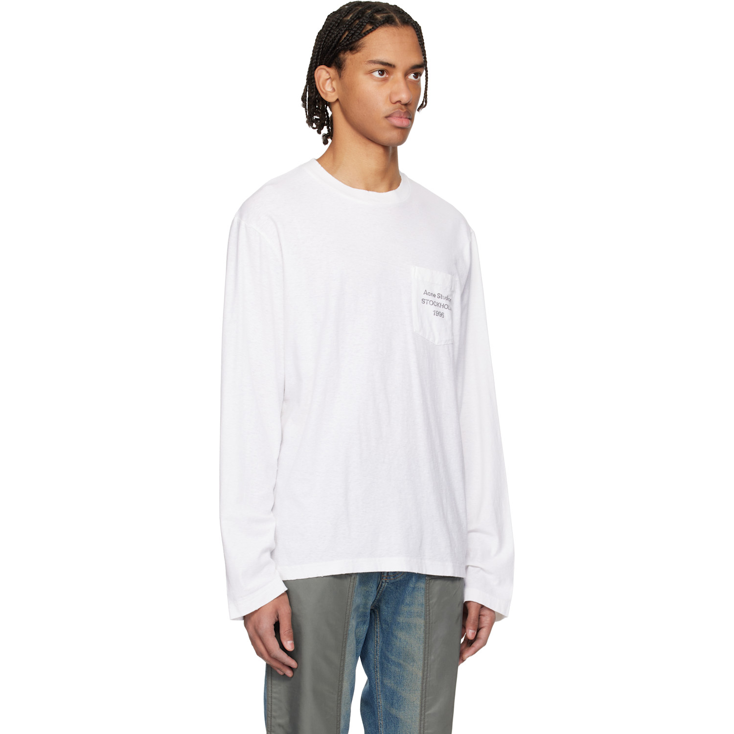  Acne Studios White Logo T-shirt 