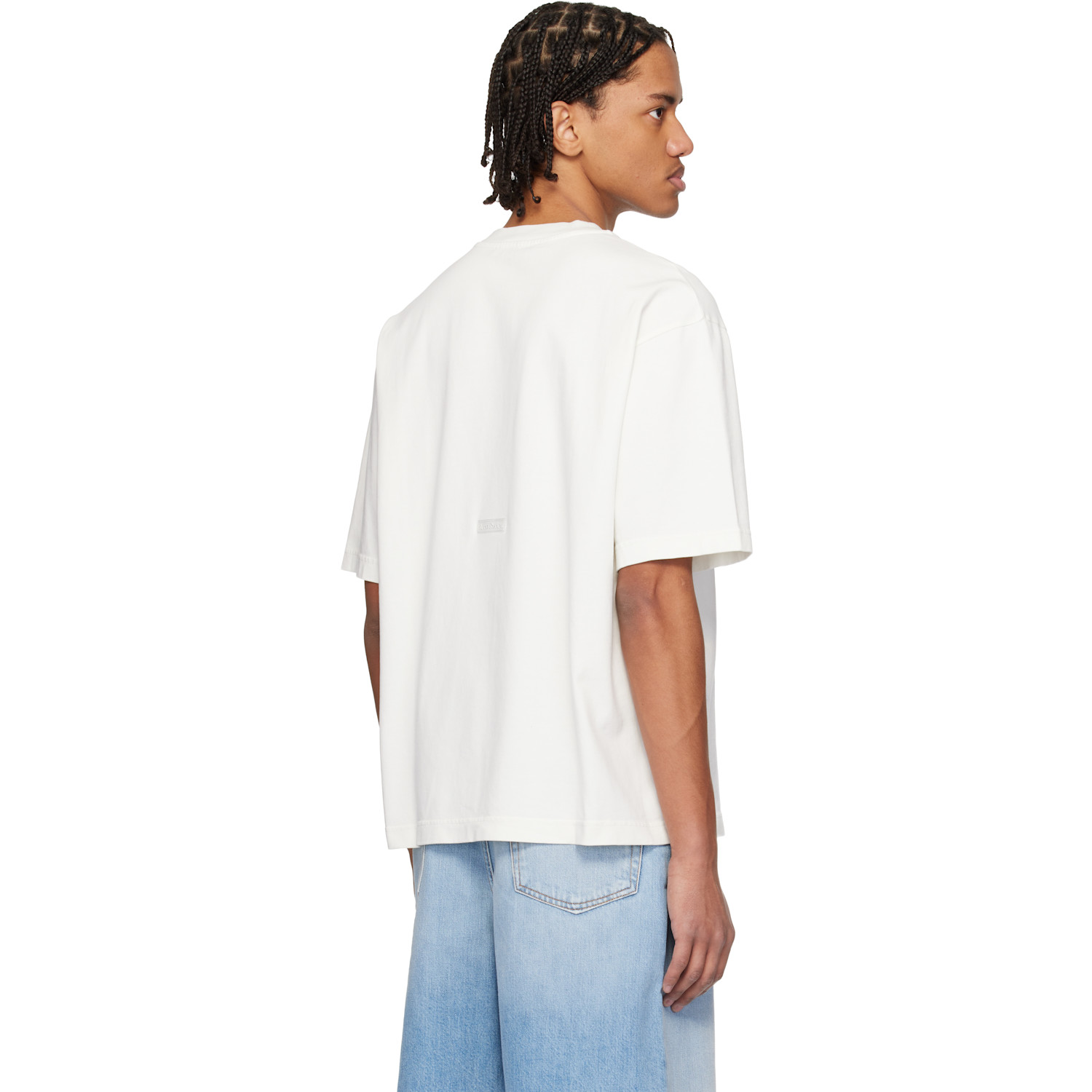  Acne Studios White Relaxed Fit Logo T-shirt 