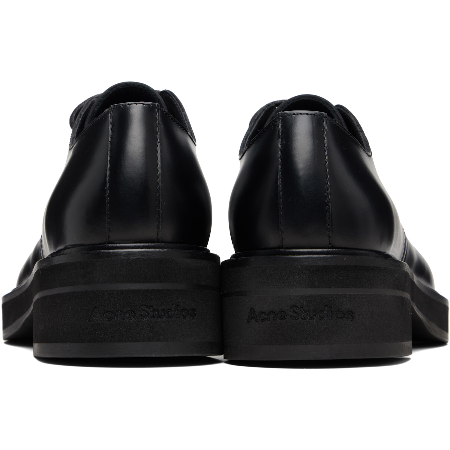  Acne Studios Black Leather Lace-up Derbys 