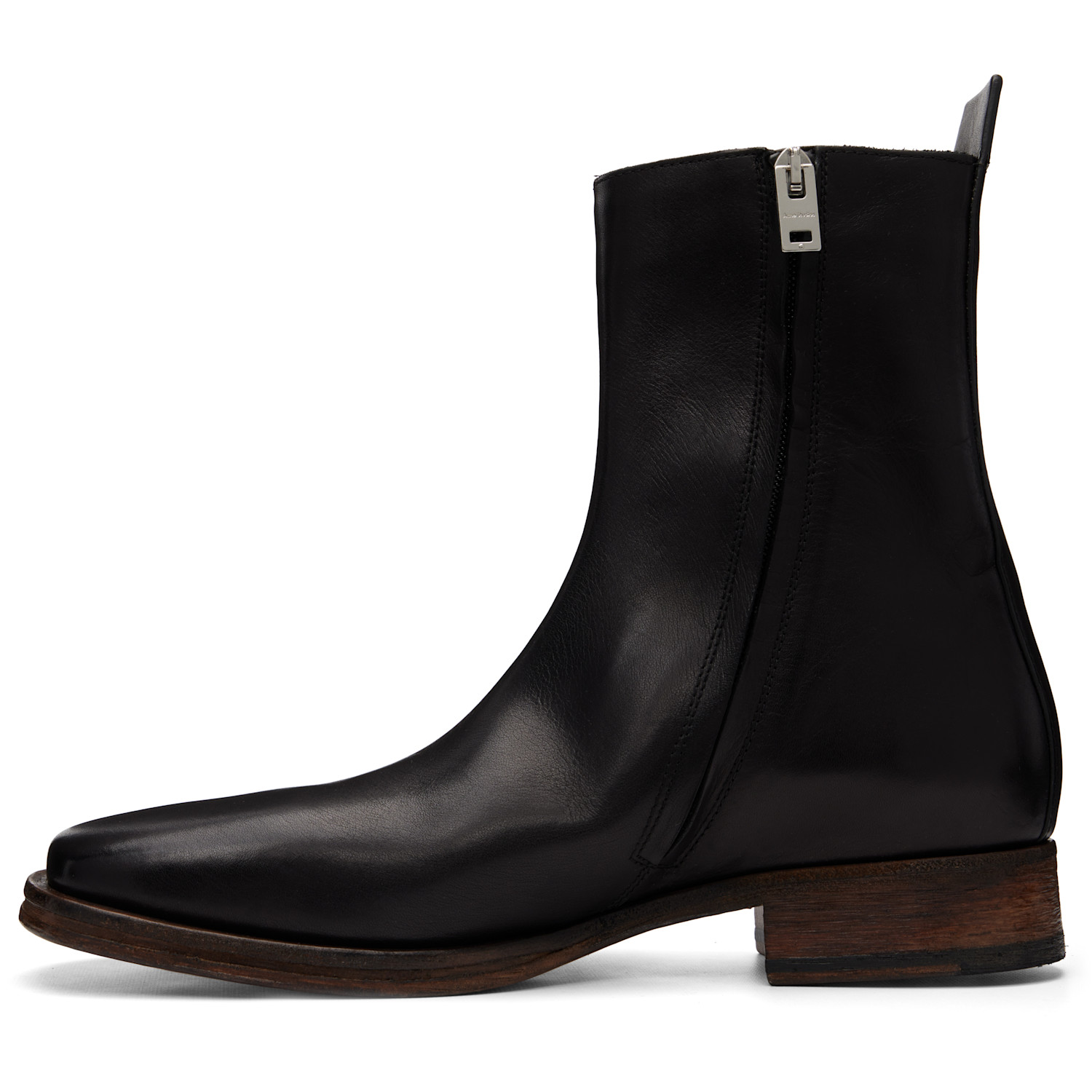  Acne Studios Black Leather Ankle Boot 