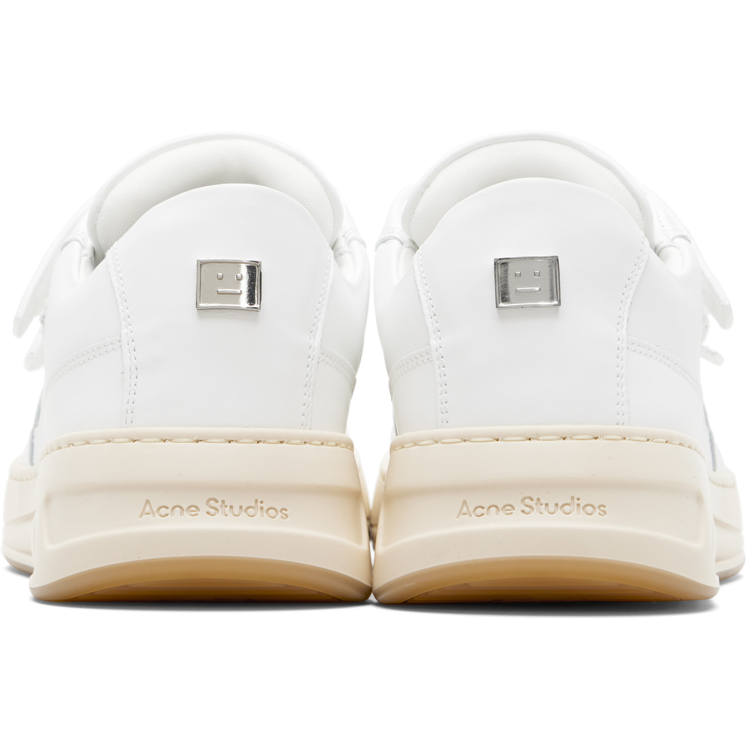  Acne Studios White Velcro Strap Sneakers 