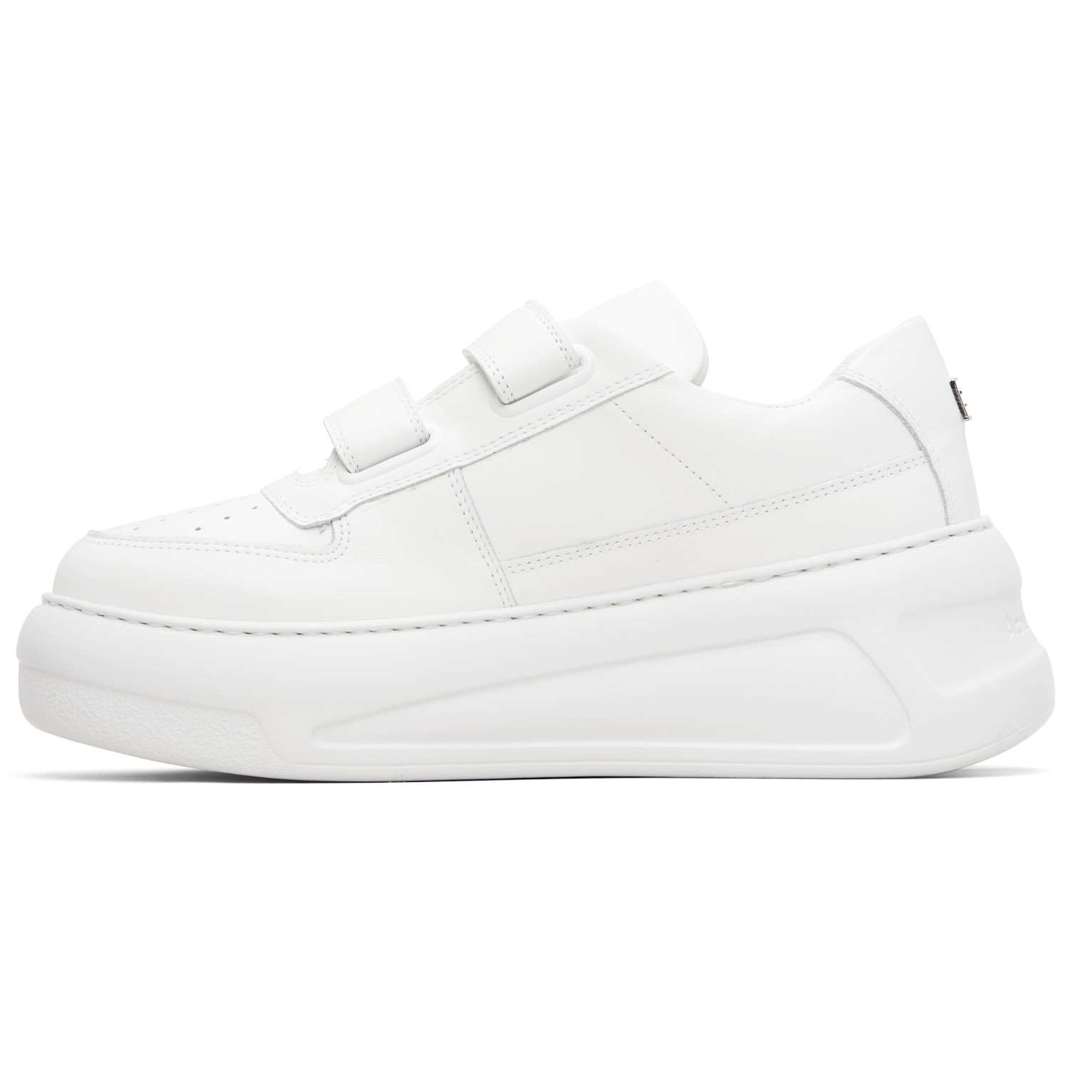  Acne Studios White Velcro Strap Platform Sneakers 