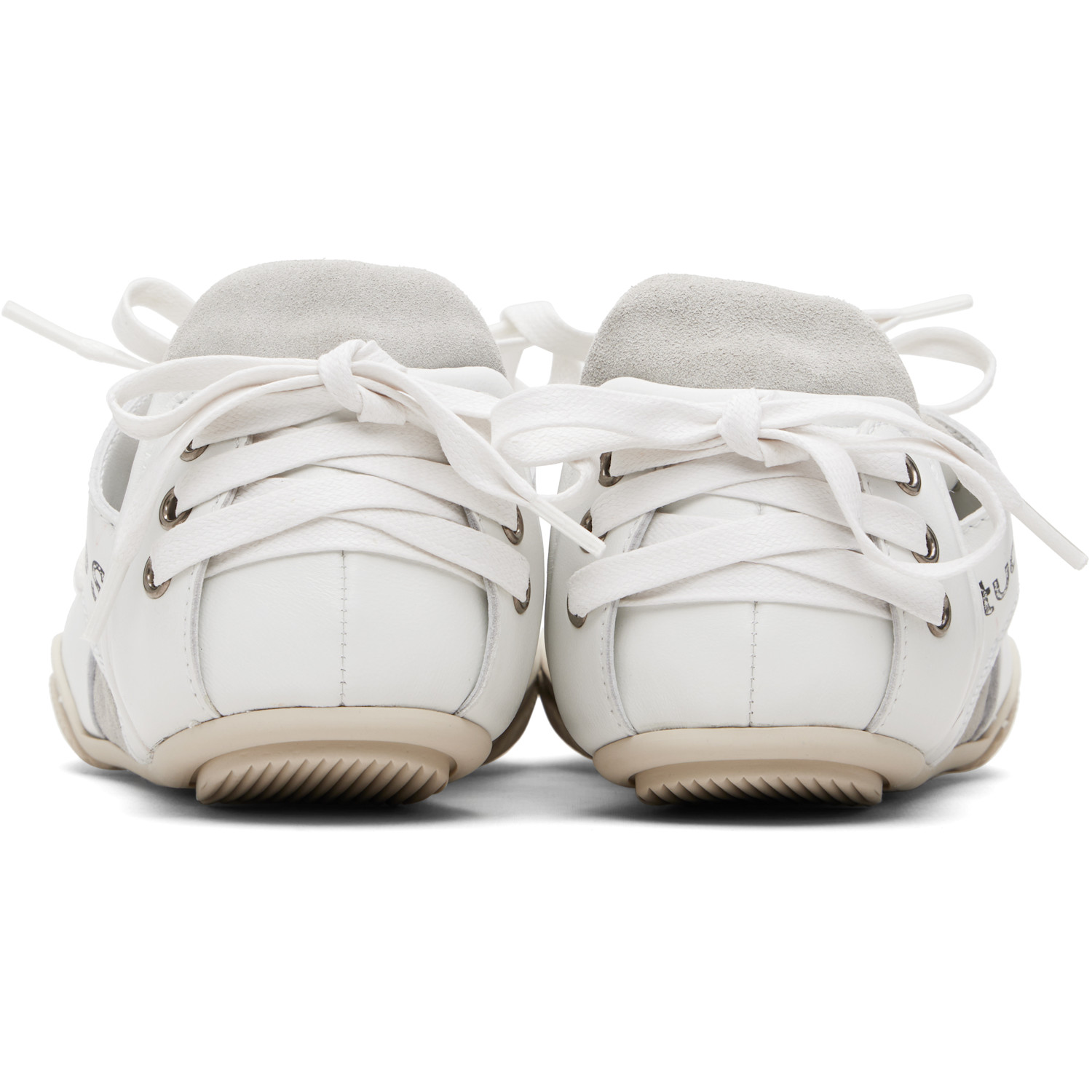  Acne Studios White Leather Lace-up Sneakers 