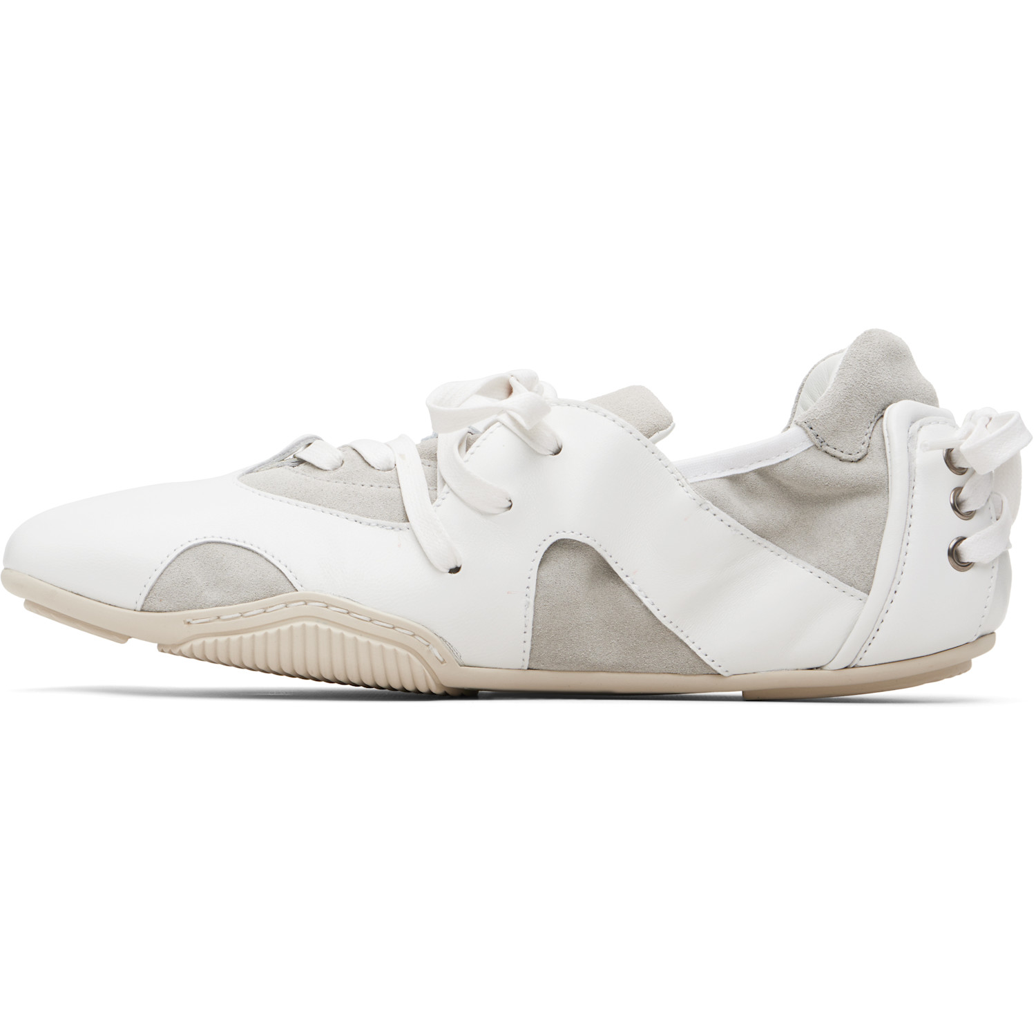  Acne Studios White Leather Lace-up Sneakers 