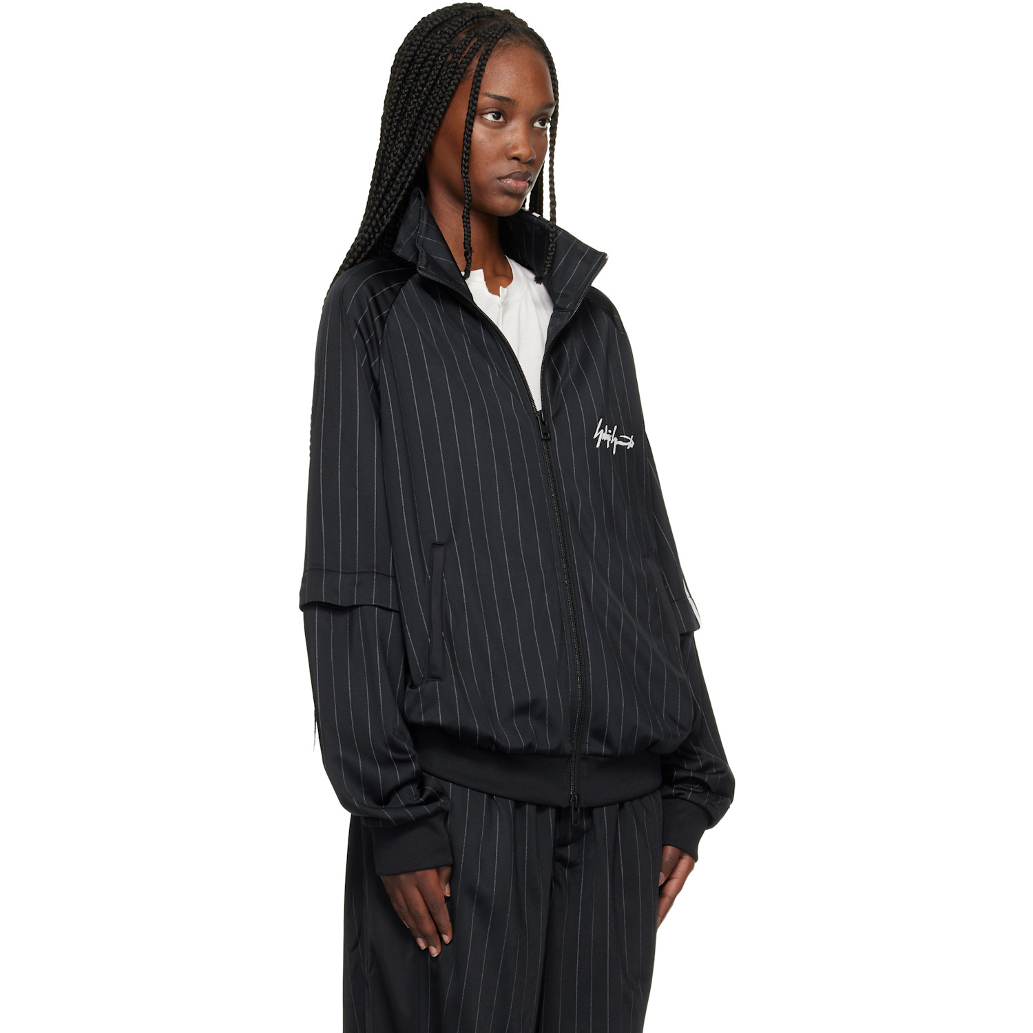  Y-3 Black 'y-3' Basketball Track Jacket 