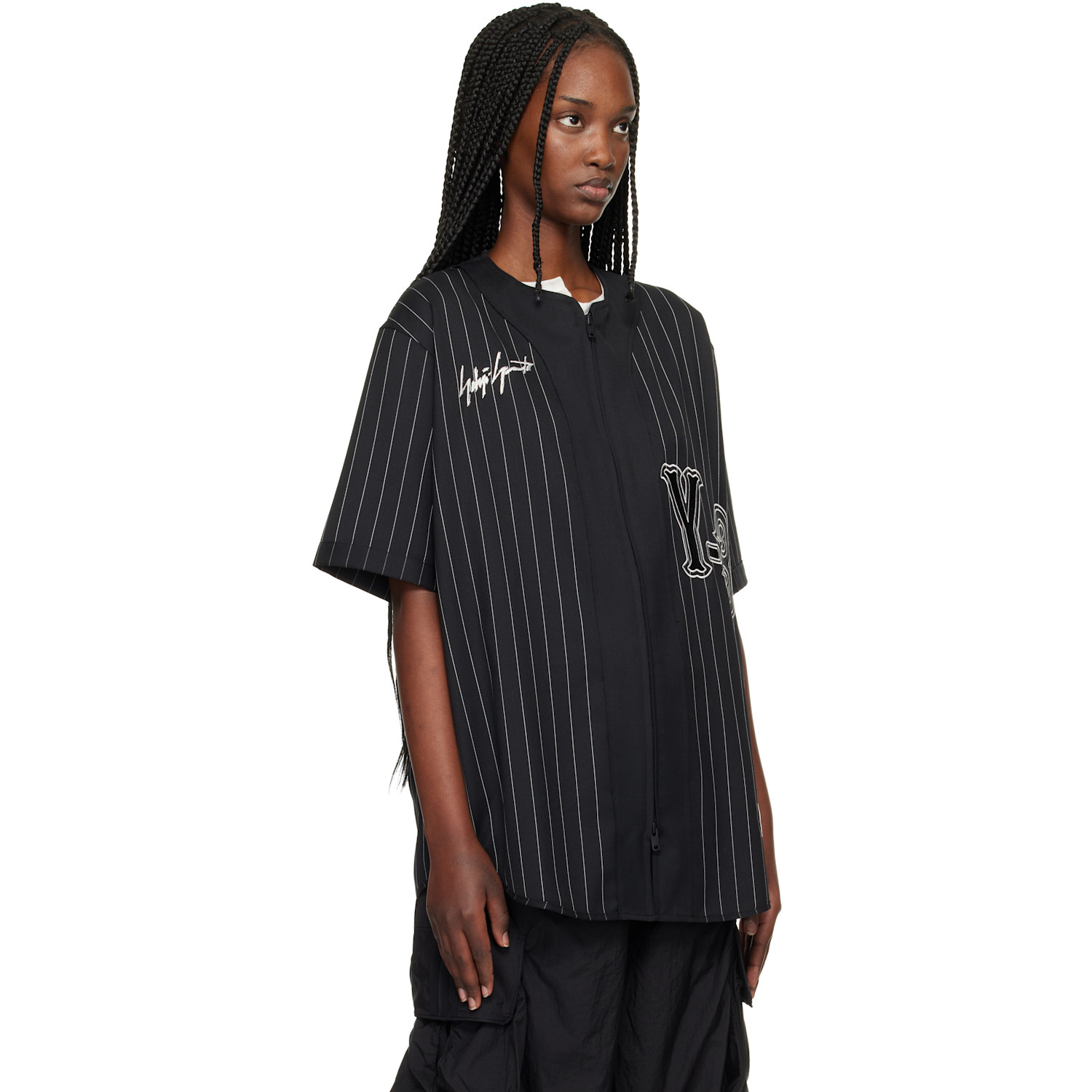  Y-3 Black 'y-3' Elite 5 Baseball Shirt 