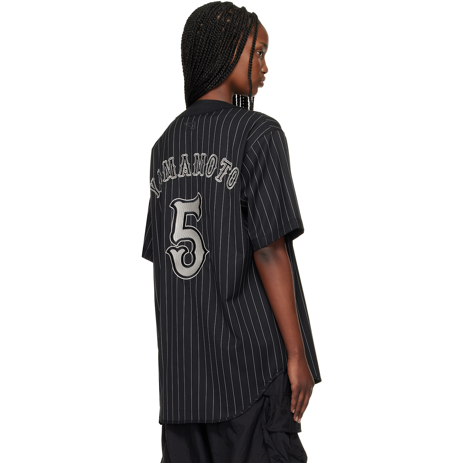  Y-3 Black 'y-3' Elite 5 Baseball Shirt 