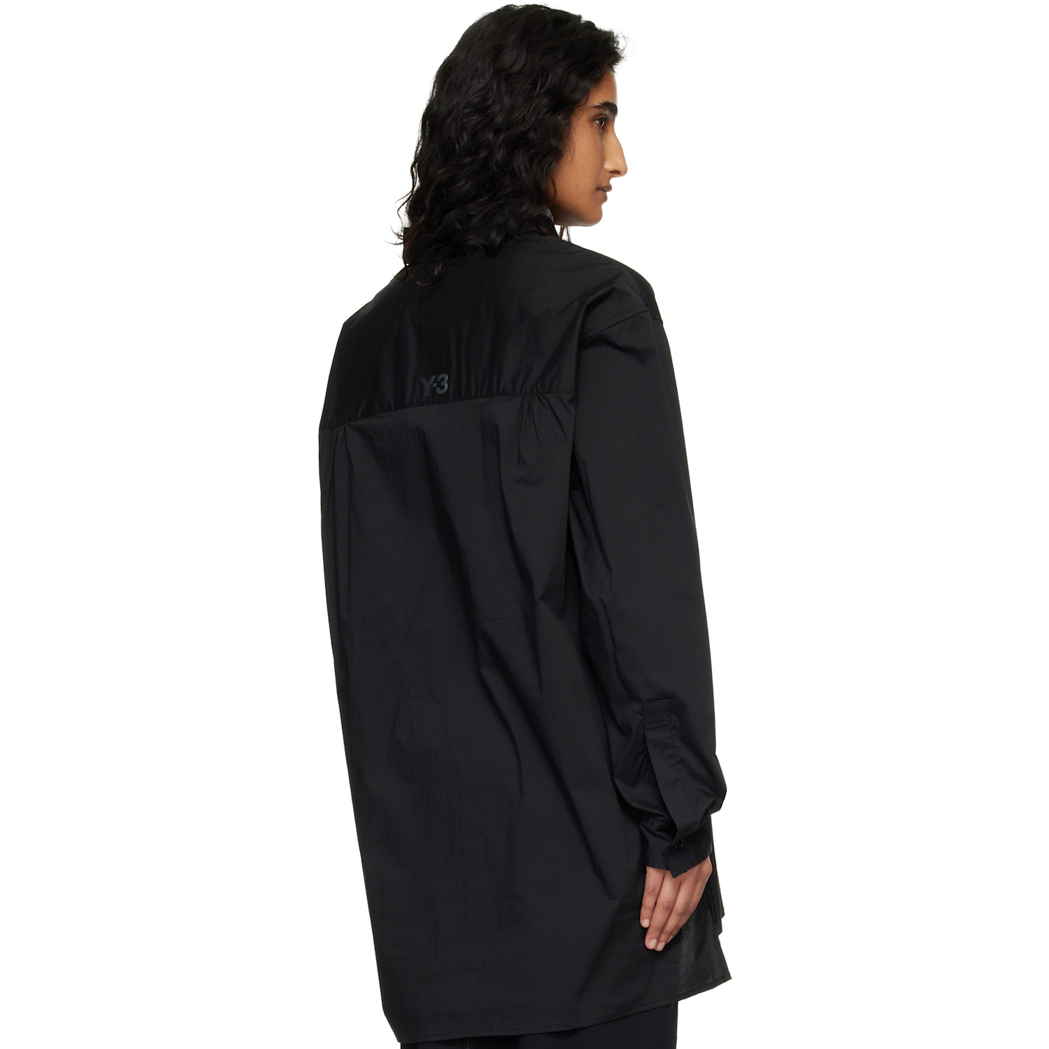  Y-3 Black Cotton Long Sleeve Shirt 