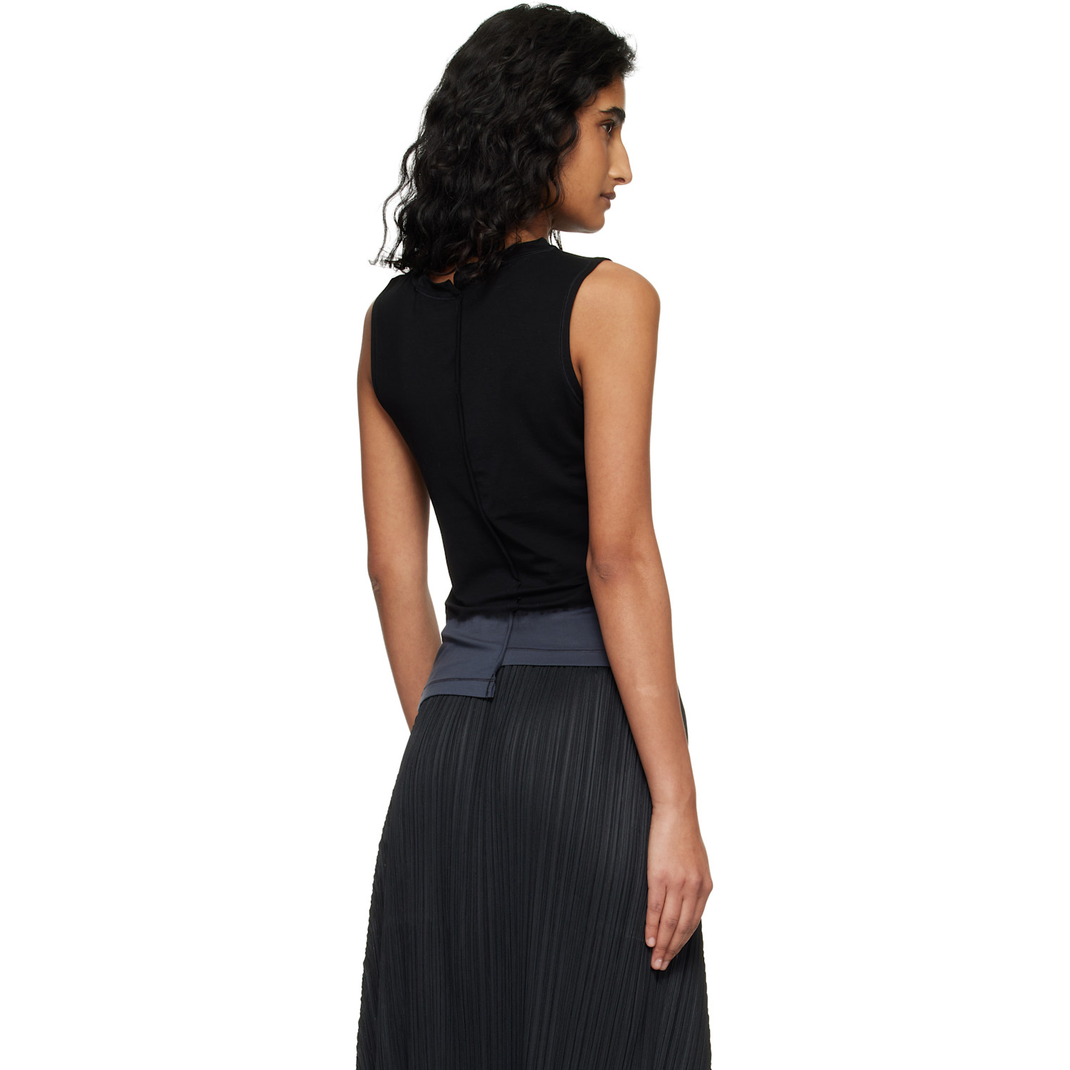  Y-3 Black Dip Dye Tank Top 