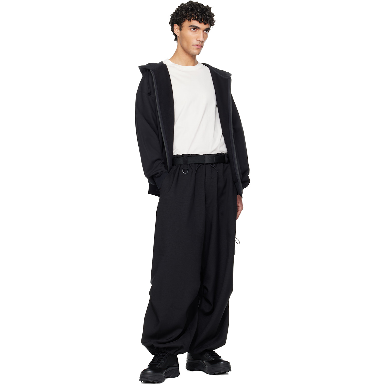  Y-3 Black Classic Logo Belt 