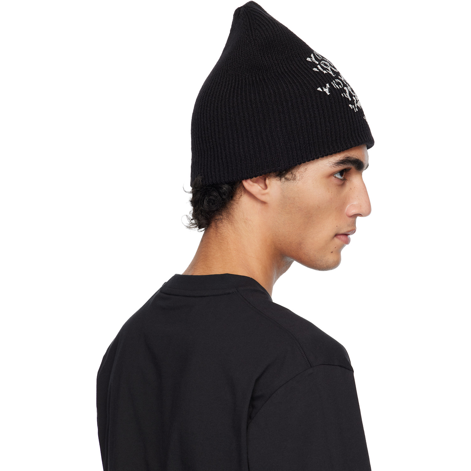  Y-3 Black Merch Beanie 