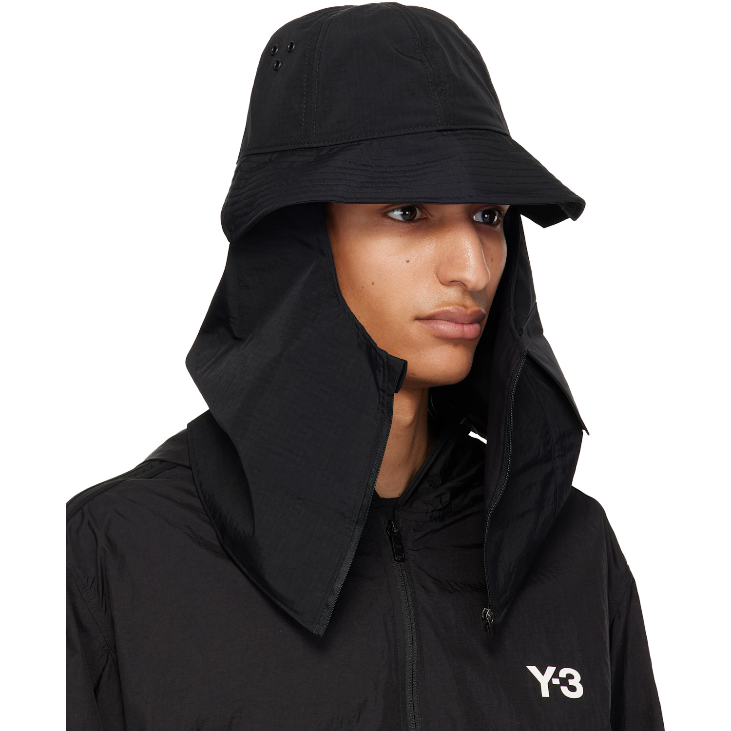  Y-3 Black Util Bucket Hat 