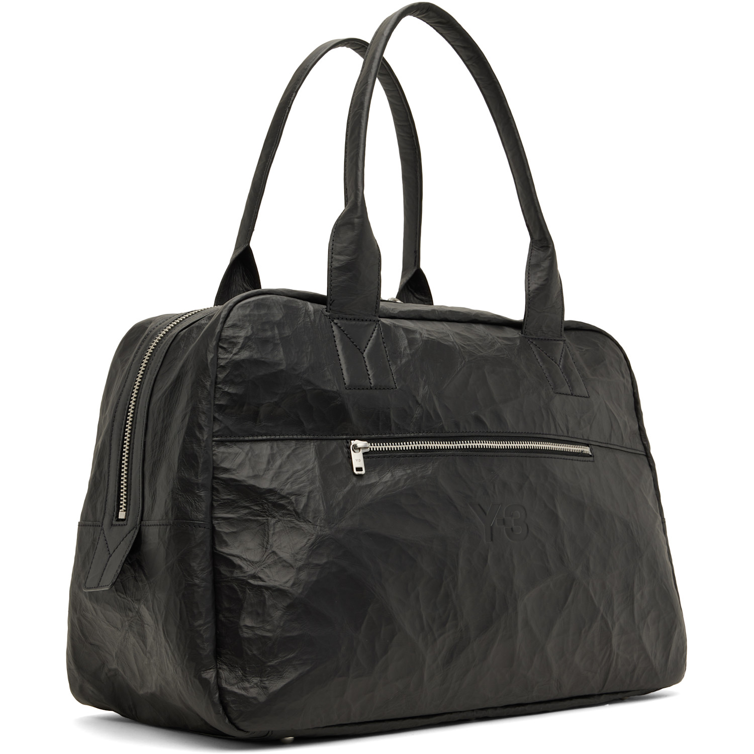  Y-3 Black Weekender Duffle Bag 