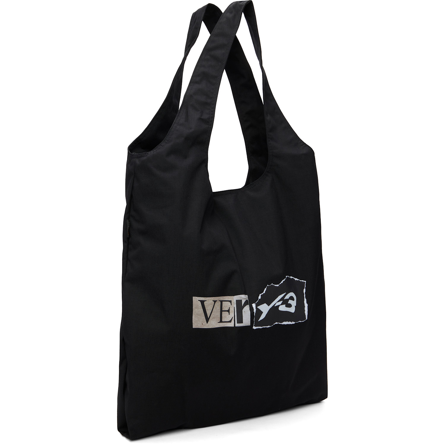  Y-3 Black Graphic 'very-3' Tote 
