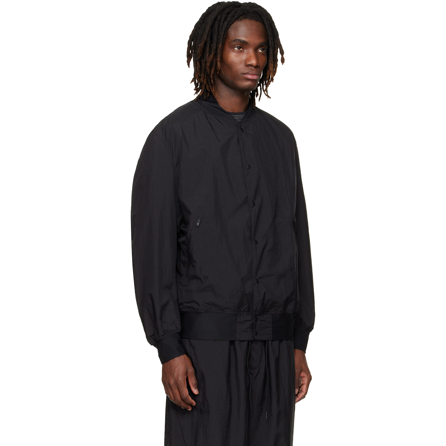  Y-3 Black Collegiate Bomber Jacket 