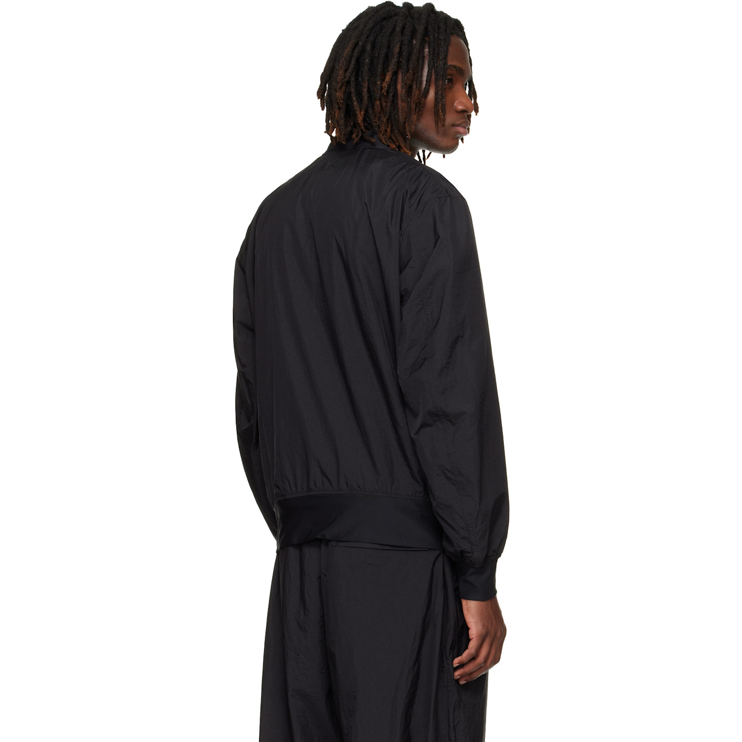  Y-3 Black Collegiate Bomber Jacket 