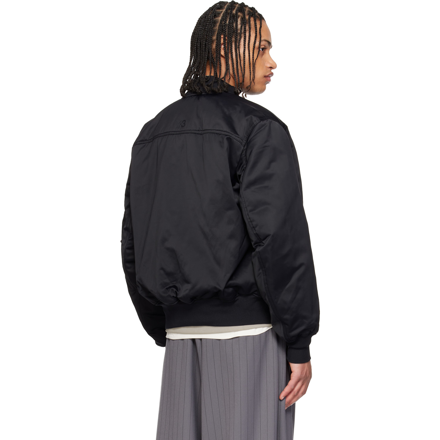  Y-3 Black Bomber Jacket 
