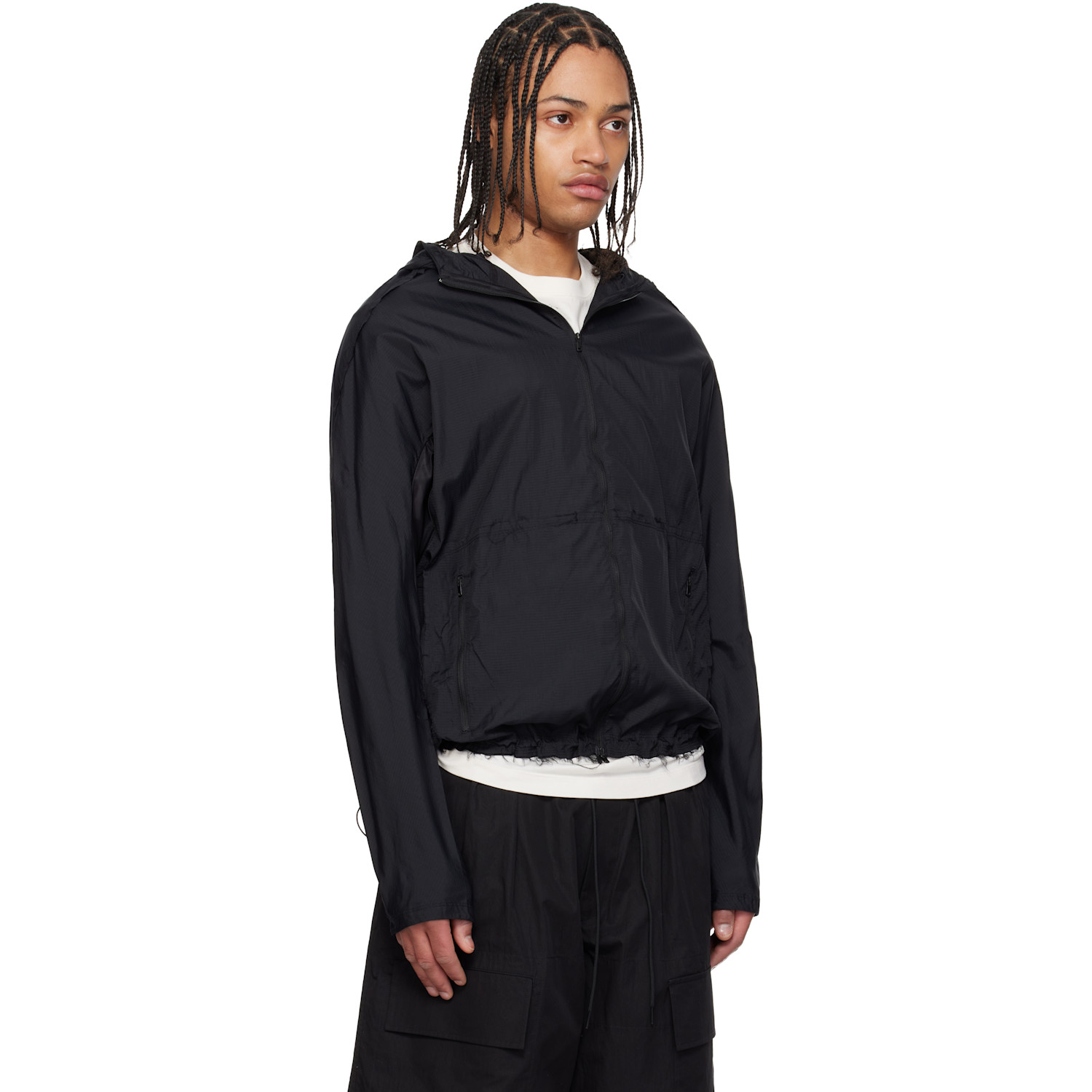  Y-3 Black Running Jacket 