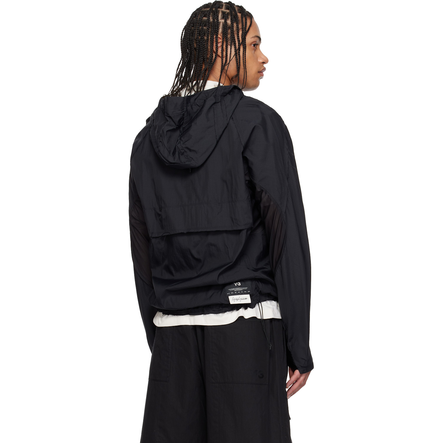  Y-3 Black Running Jacket 
