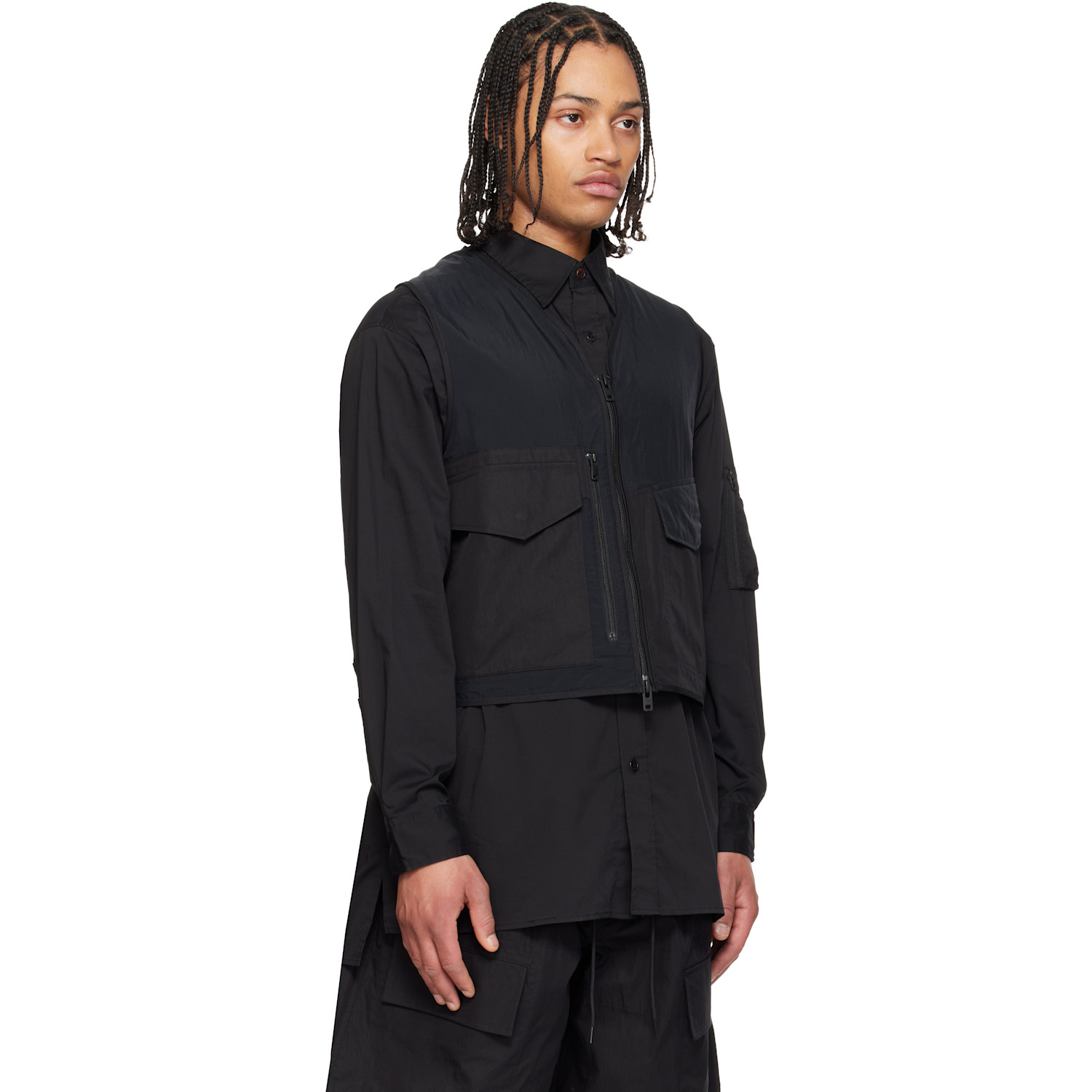  Y-3 Black Tactical Utility Vest 