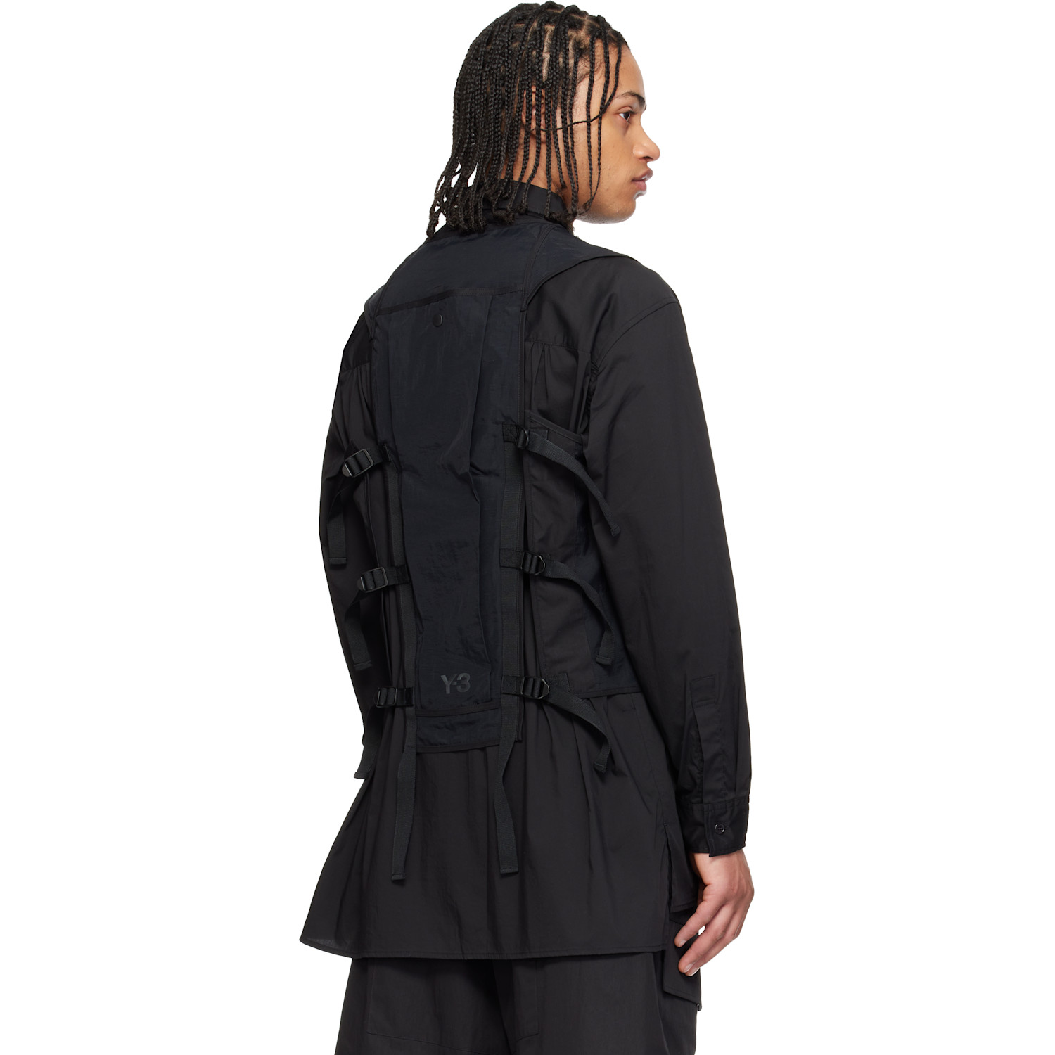  Y-3 Black Tactical Utility Vest 